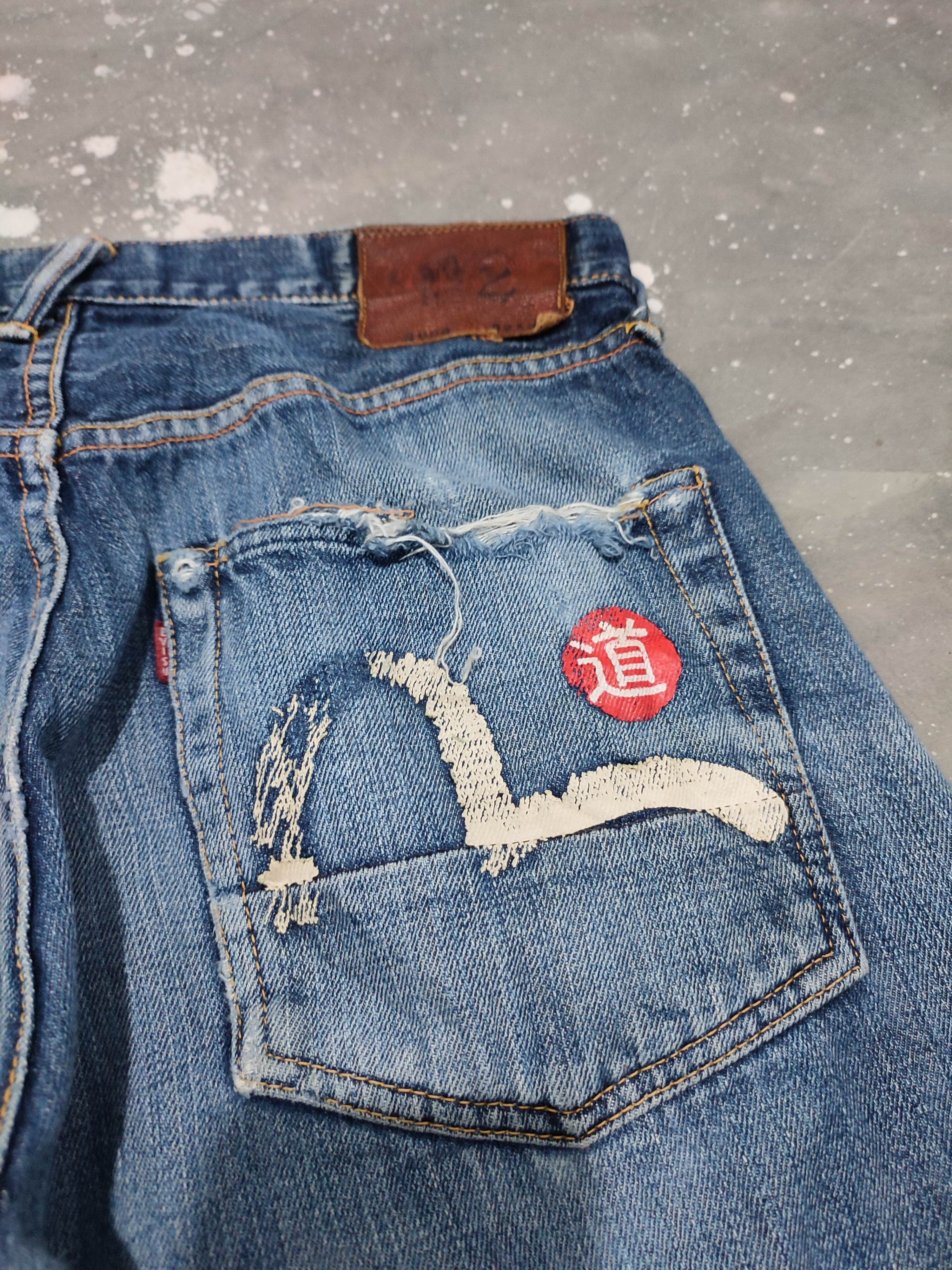 Evisu 🔥Evisu Selvedge Distressed Jeans Denim Pants Size US 32 / EU 48 - 5 Thumbnail