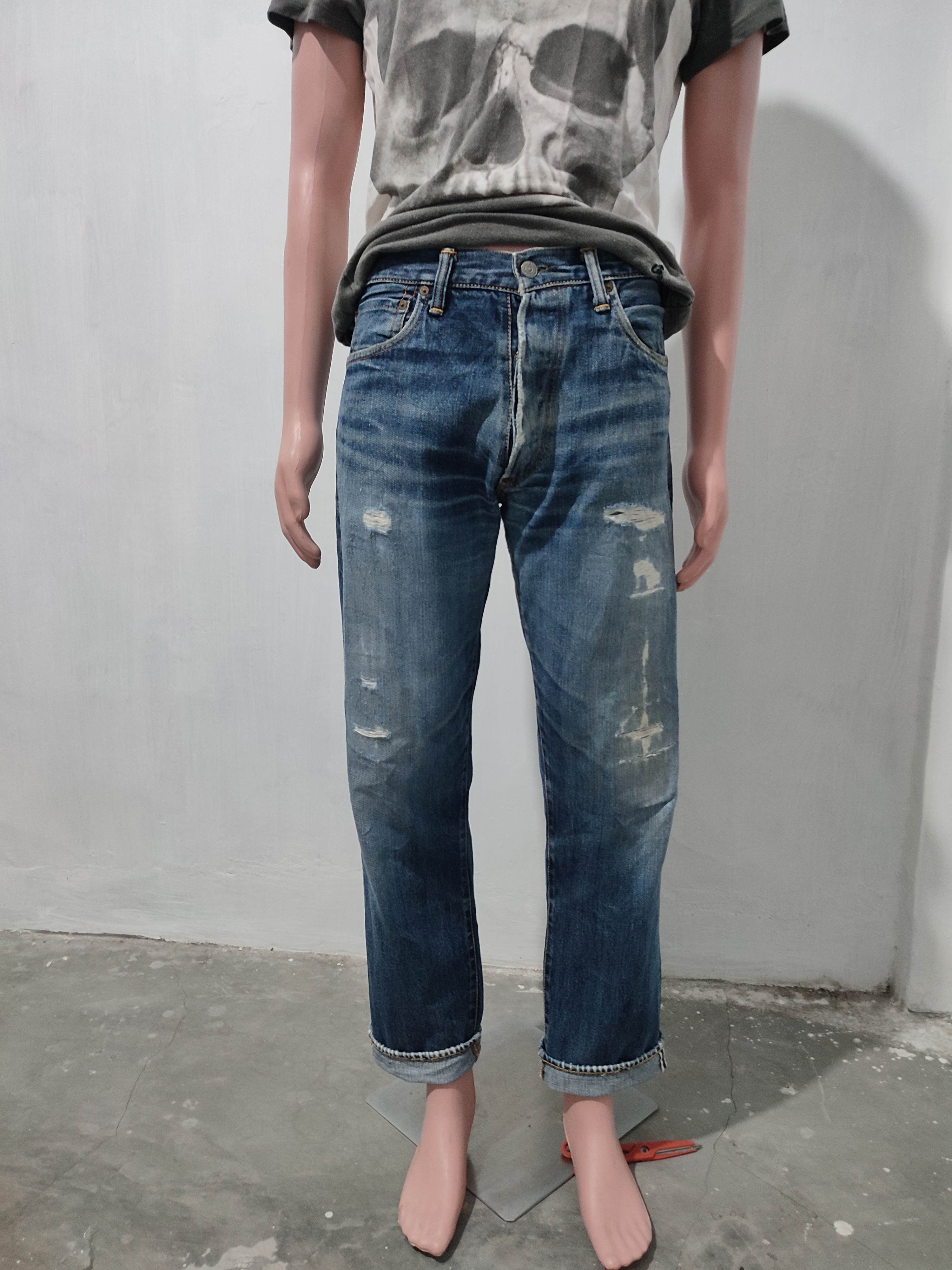 Evisu 🔥Evisu Selvedge Distressed Jeans Denim Pants Size US 32 / EU 48 - 19 Thumbnail