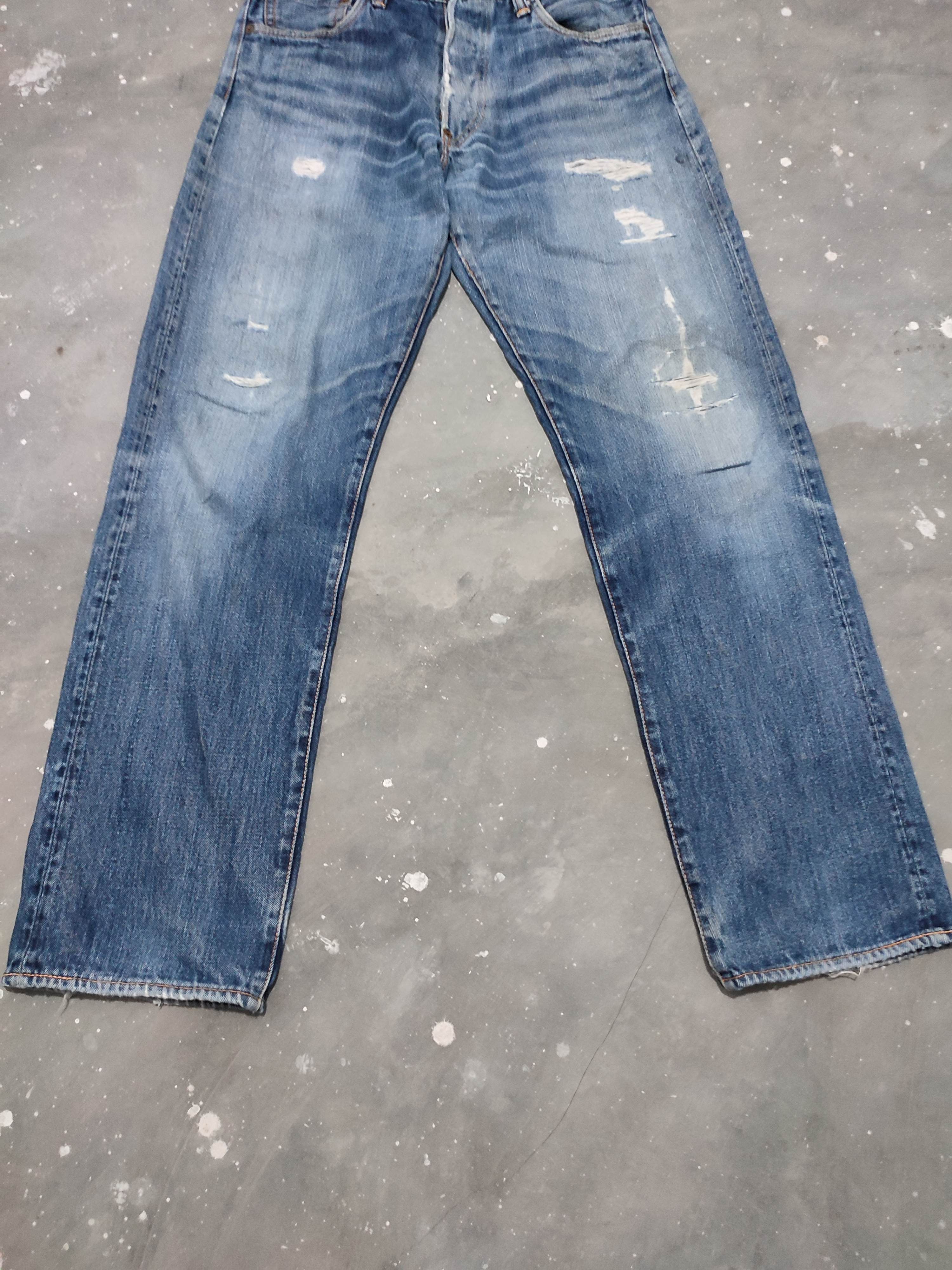 Evisu 🔥Evisu Selvedge Distressed Jeans Denim Pants Size US 32 / EU 48 - 10 Thumbnail
