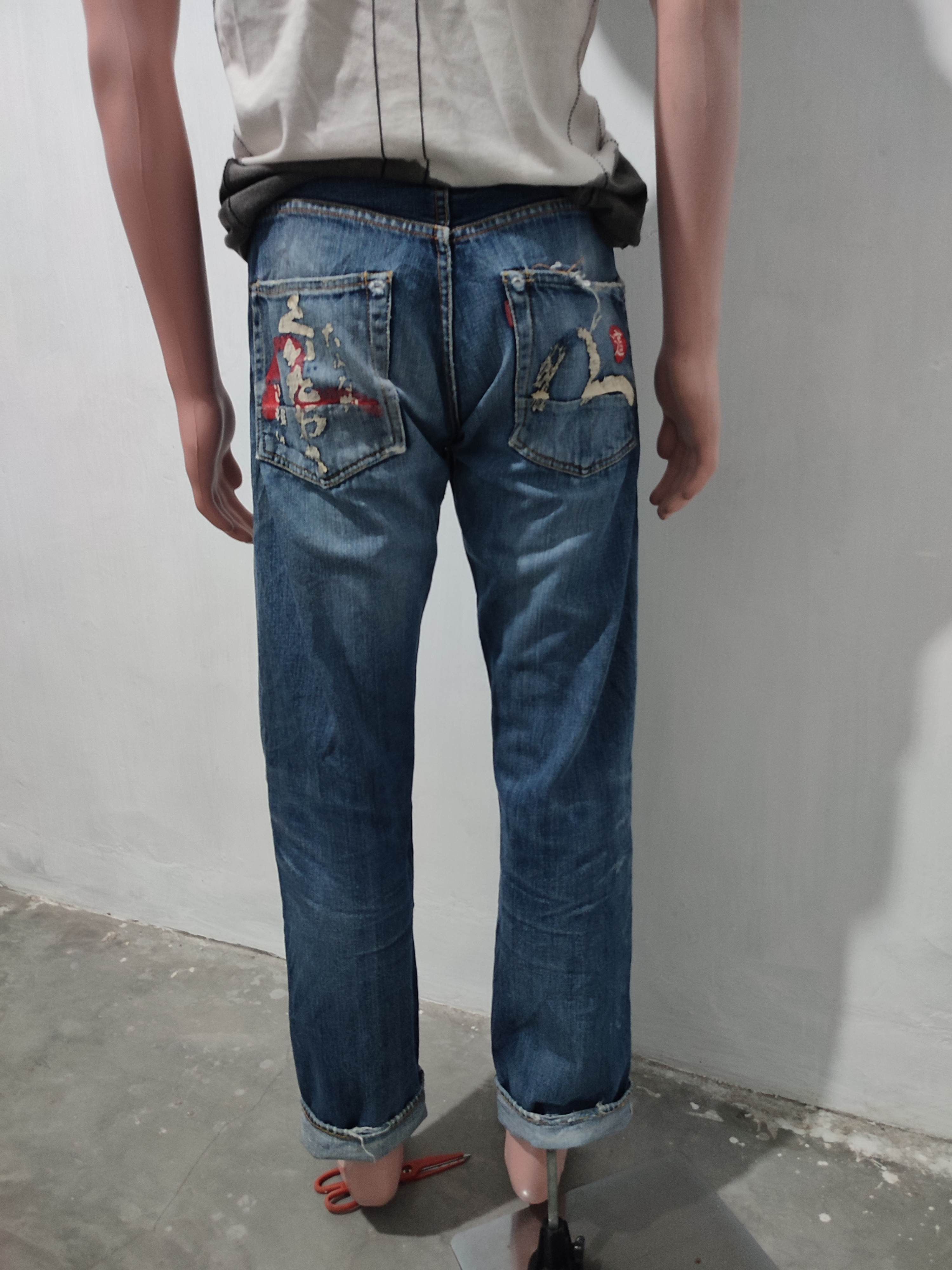 Evisu 🔥Evisu Selvedge Distressed Jeans Denim Pants Size US 32 / EU 48 - 21 Thumbnail
