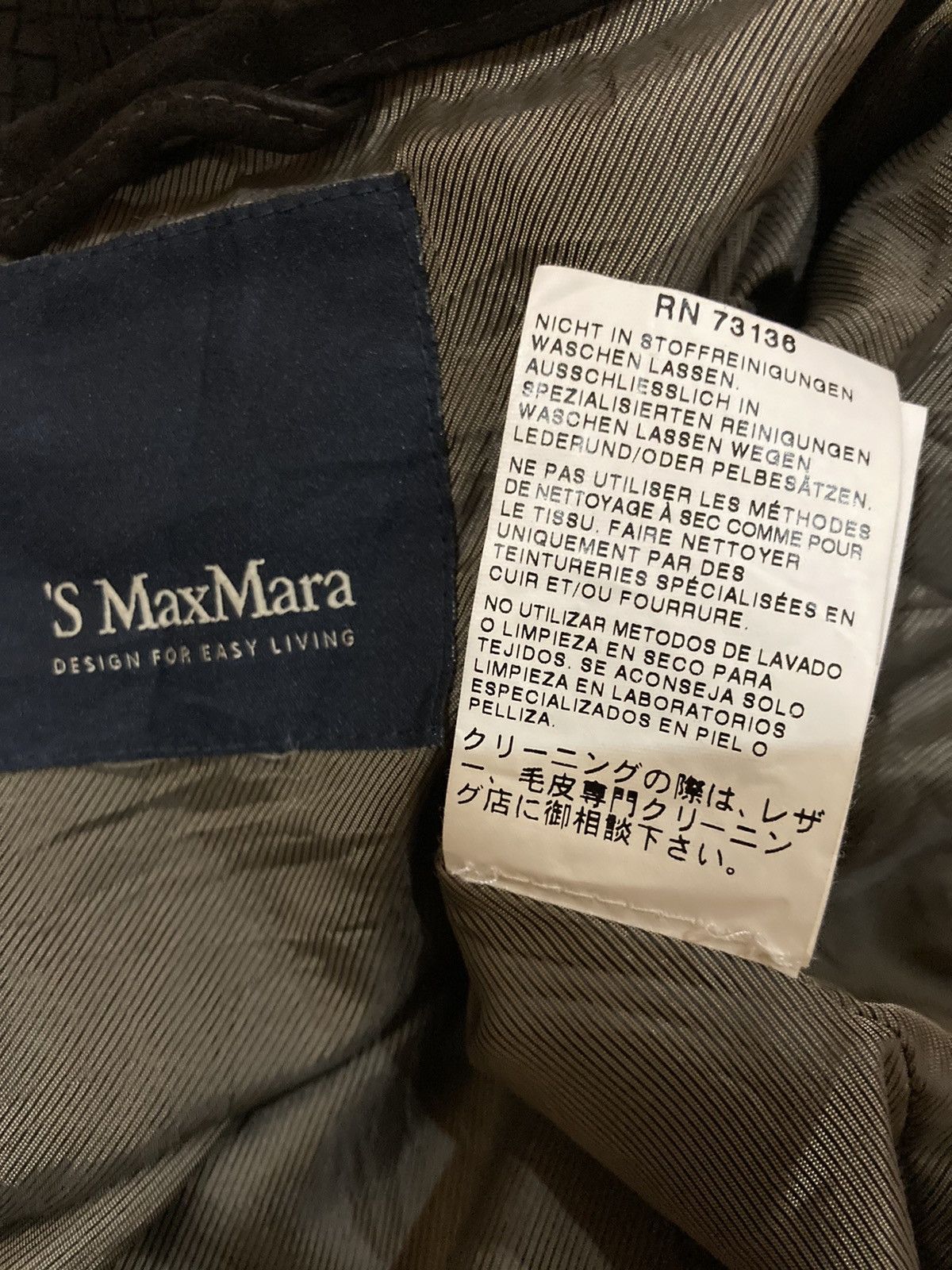 Max Mara ‘S Max Mara Webbing Leather Jacket Size S / US 4 / IT 40 - 11 Thumbnail