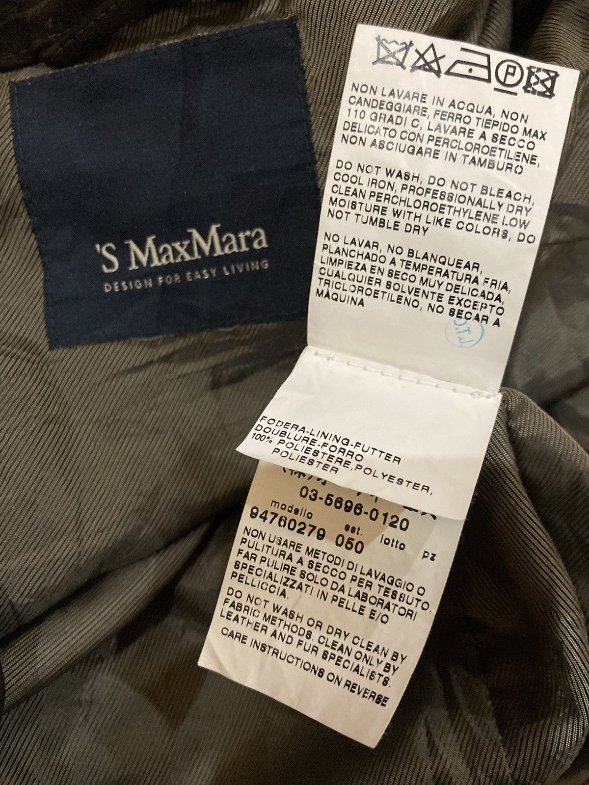 Max Mara ‘S Max Mara Webbing Leather Jacket Size S / US 4 / IT 40 - 9 Thumbnail