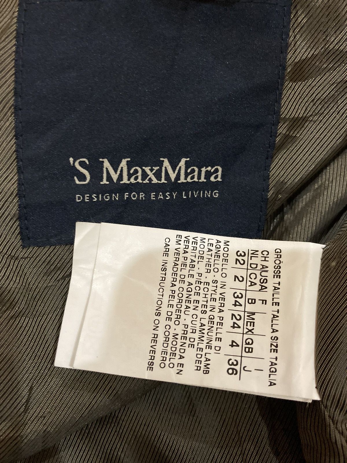 Max Mara ‘S Max Mara Webbing Leather Jacket Size S / US 4 / IT 40 - 8 Thumbnail