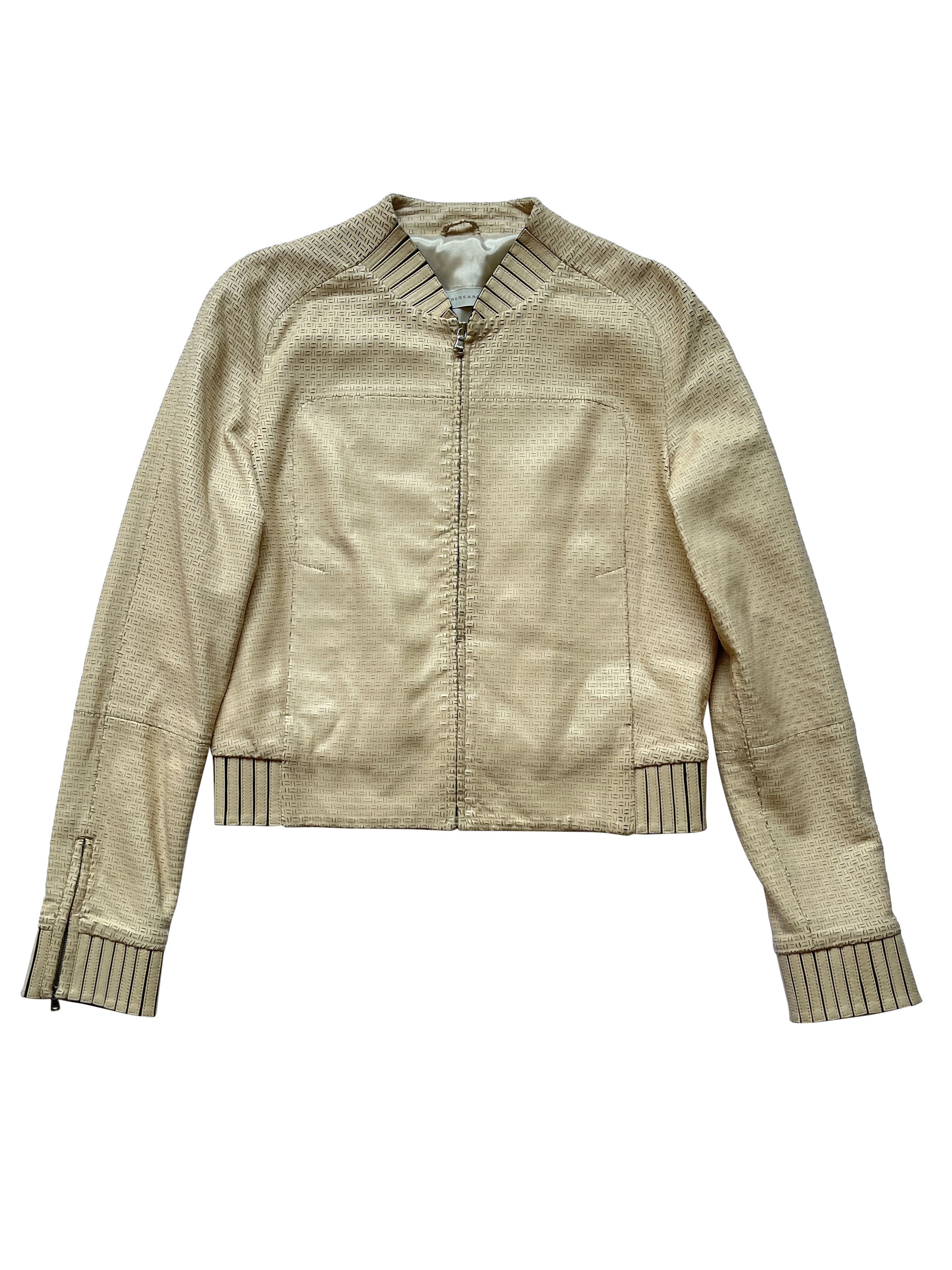 Ruffo Research ⚡️QUICK SALE⚡️2002 Ruffo Research Beige Laser Leather Jacket Size M / US 6-8 / IT 42-44 - 1 Thumbnail