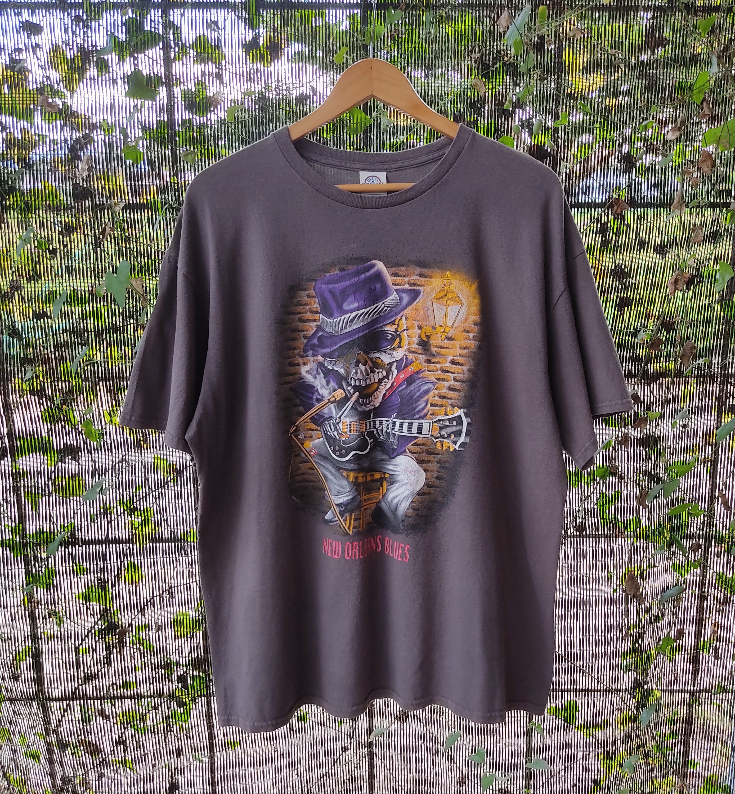 Vintage Vintage New Orleans Blues T Shirt Size US XL / EU 56 / 4 - 1 Thumbnail