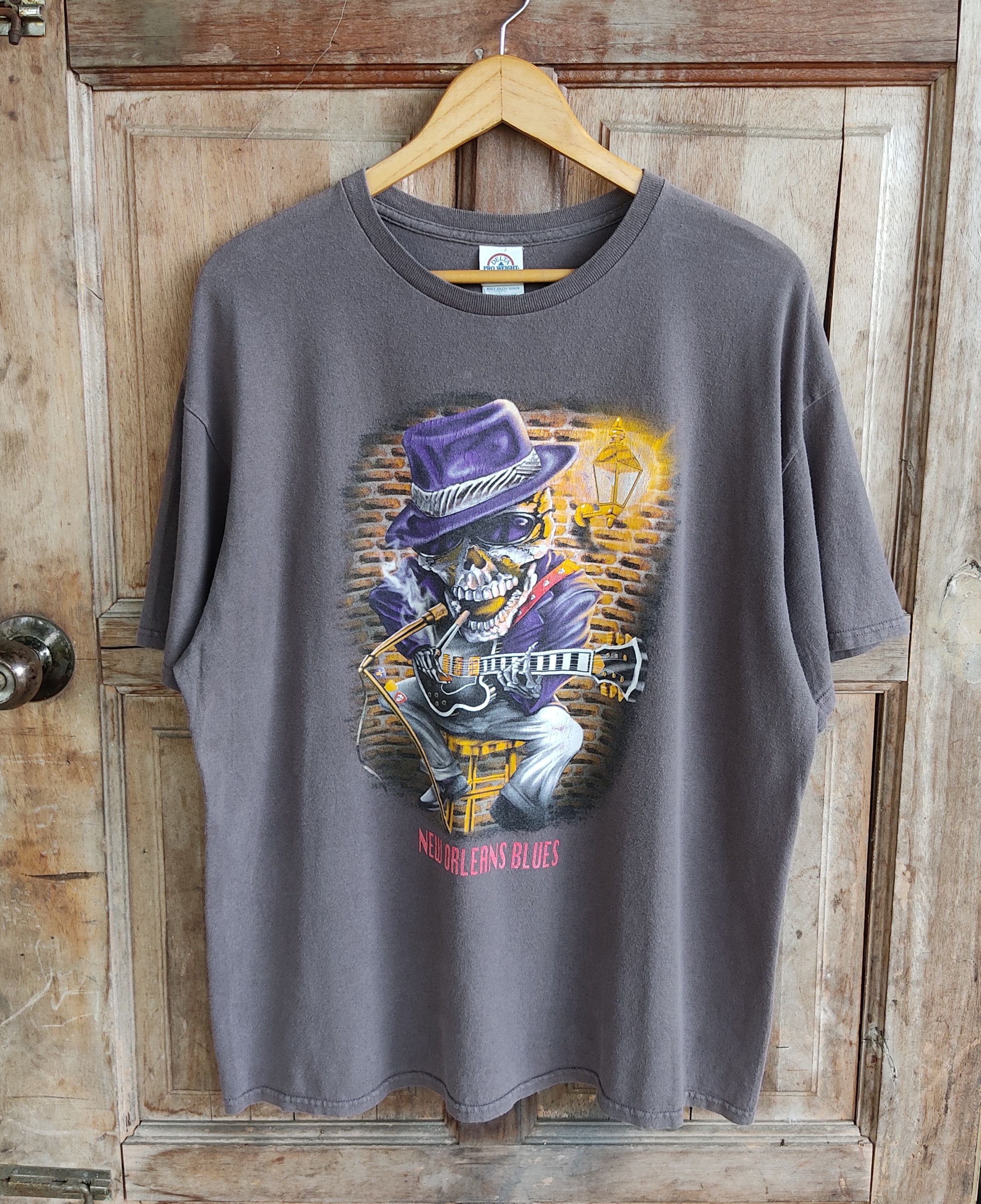 Vintage Vintage New Orleans Blues T Shirt Size US XL / EU 56 / 4 - 3 Thumbnail