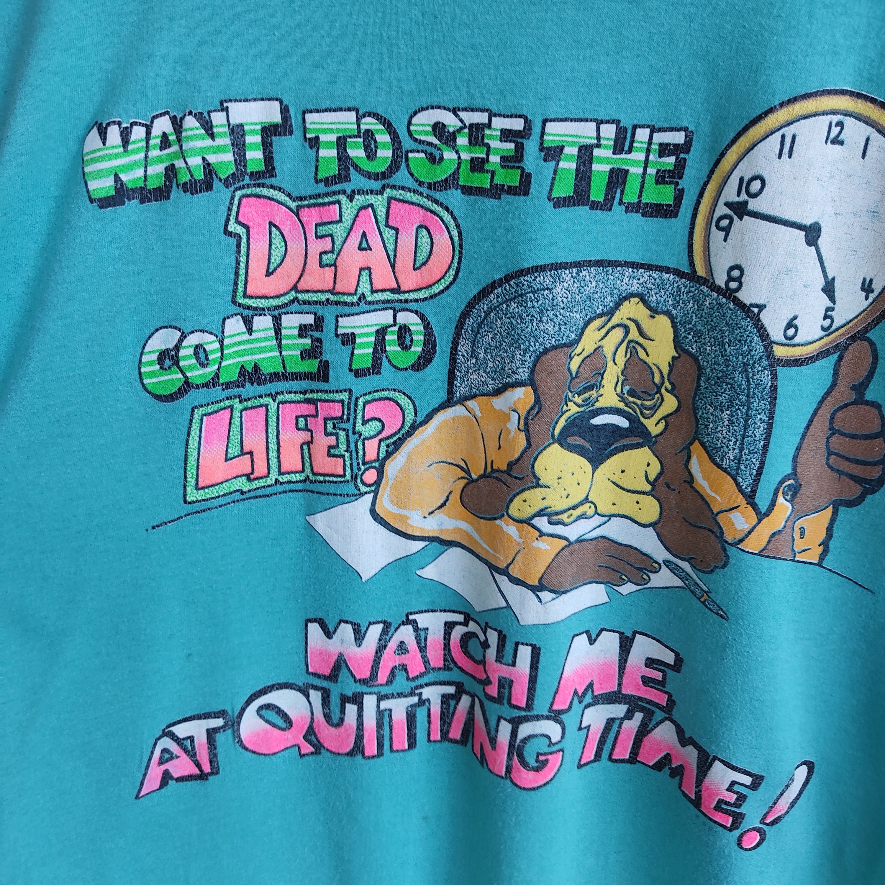 Vintage Vintage 90s SSI Humor T Shirt usa Size US L / EU 52-54 / 3 - 3 Thumbnail