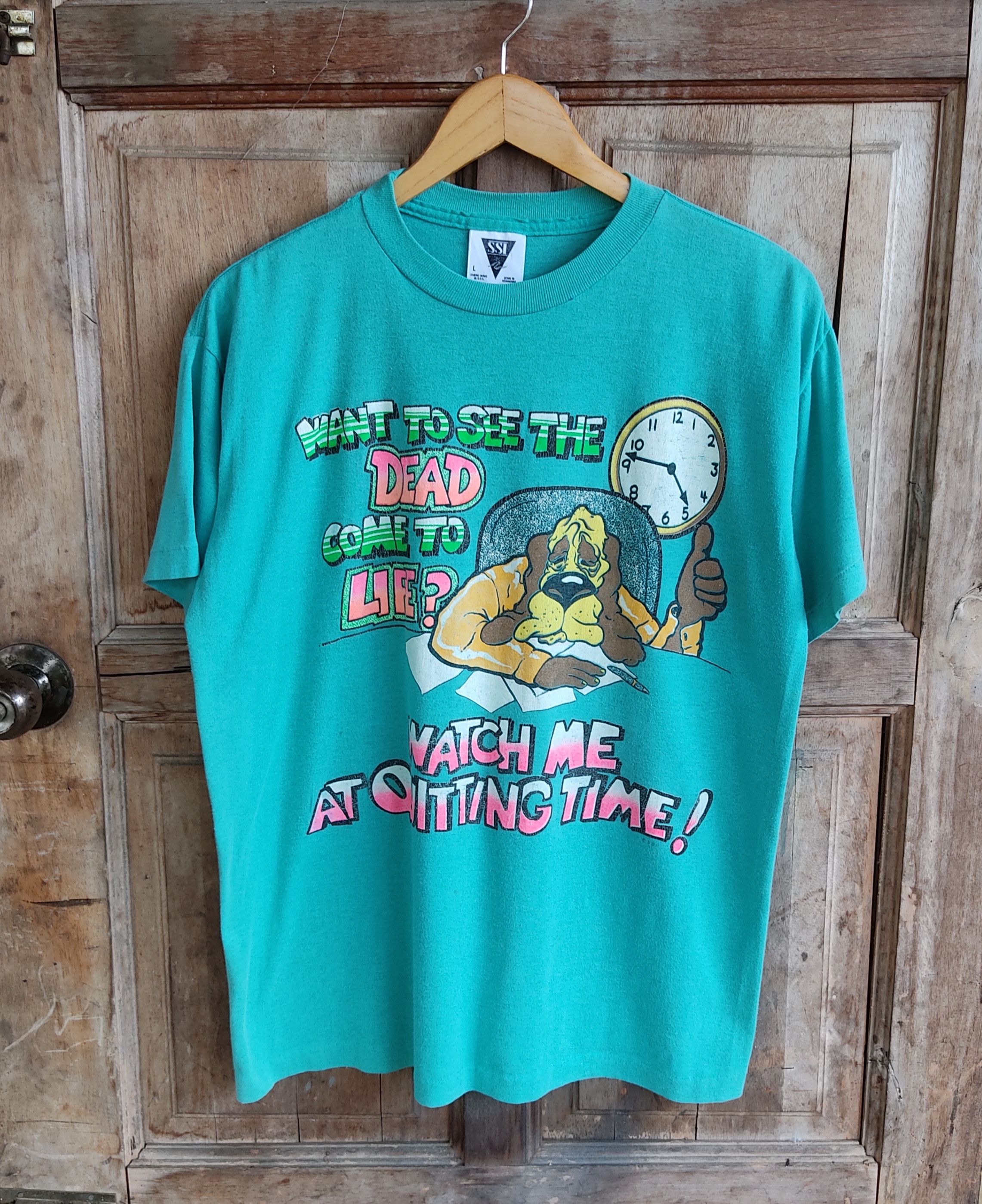 Vintage Vintage 90s SSI Humor T Shirt usa Size US L / EU 52-54 / 3 - 1 Thumbnail
