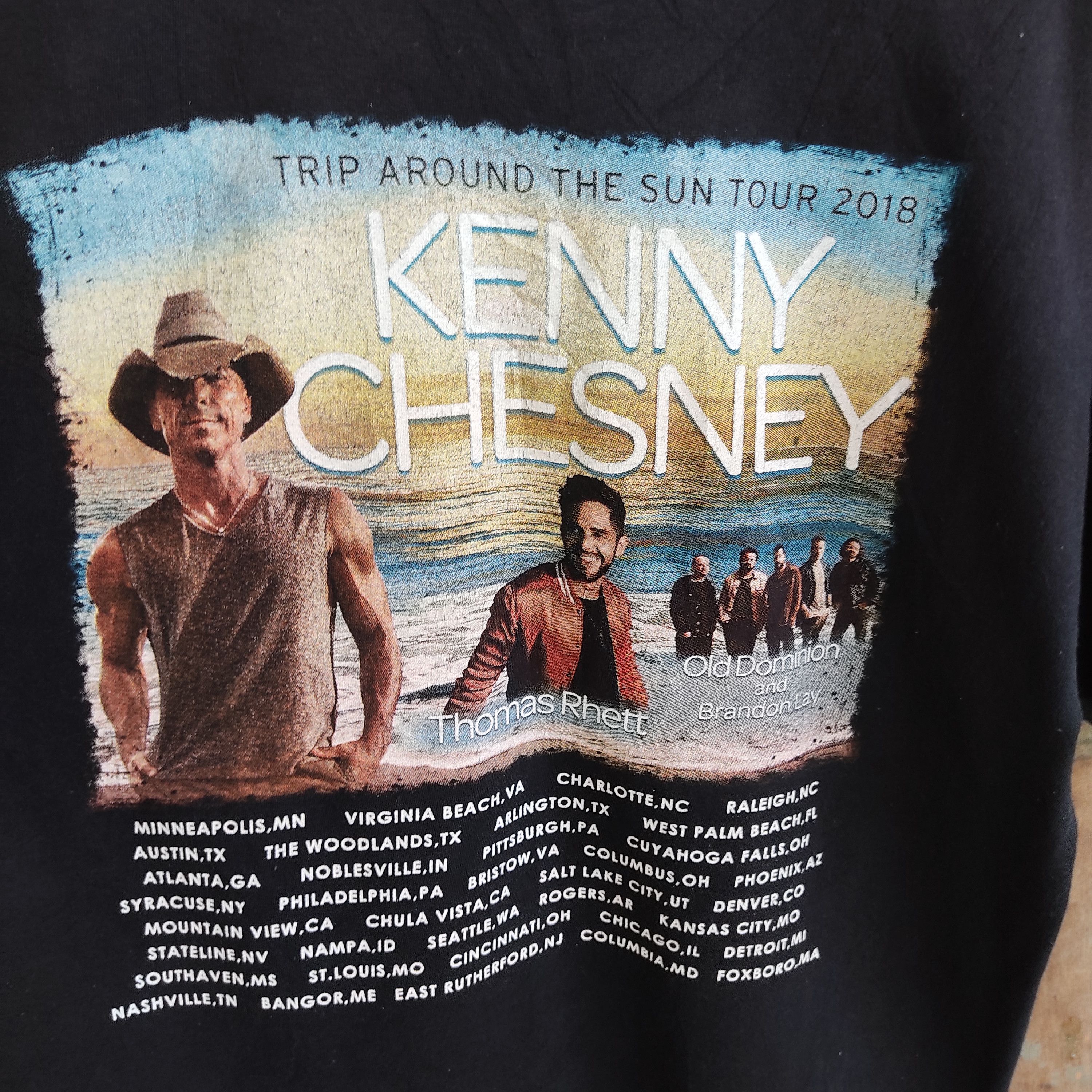 Vintage Kenny Chesney Tour T Shirt Size US L / EU 52-54 / 3 - 3 Thumbnail