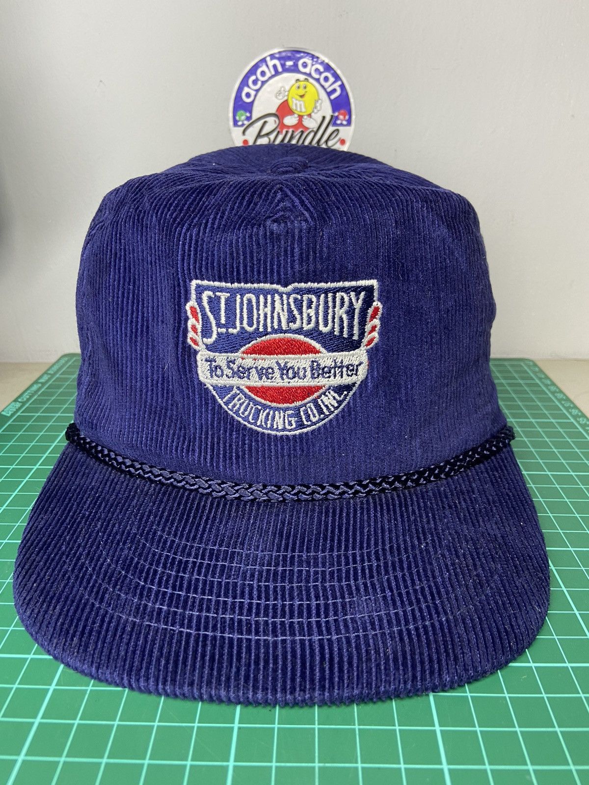 Vintage VINTAGE ST.JOHNSBURY TRUCKING CO.INC CORDUROY CAP Size ONE SIZE - 1 Thumbnail