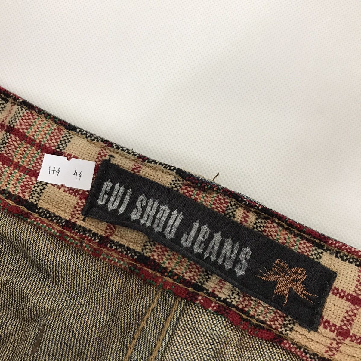 Japanese Brand 🔥RUSTY🔥GUI SHOU JEANS PATCHWORK DISTRESSED DENIM PANTS Size US 30 / EU 46 - 19 Thumbnail