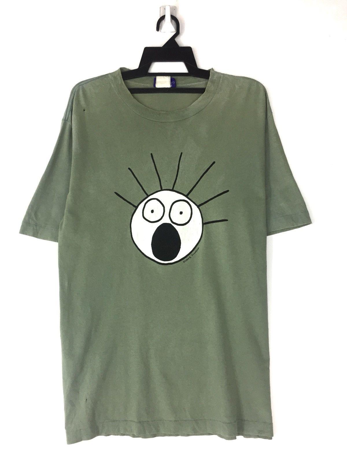 image of Cartoon Network x Levis 1994 Collabration Sacred Guy in Green, Men's (Size Large)