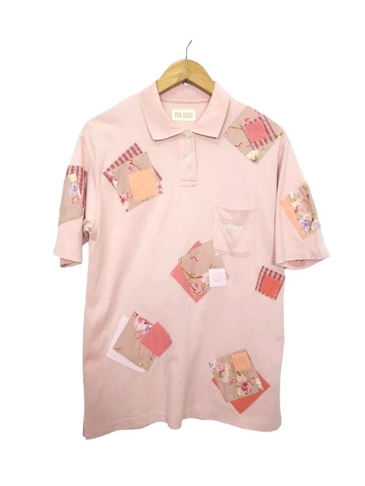 Karl Helmut × Pink House Pink House by Karl Helmut Over Patched Polo Shirt Size US M / EU 48-50 / 2 - 1 Thumbnail