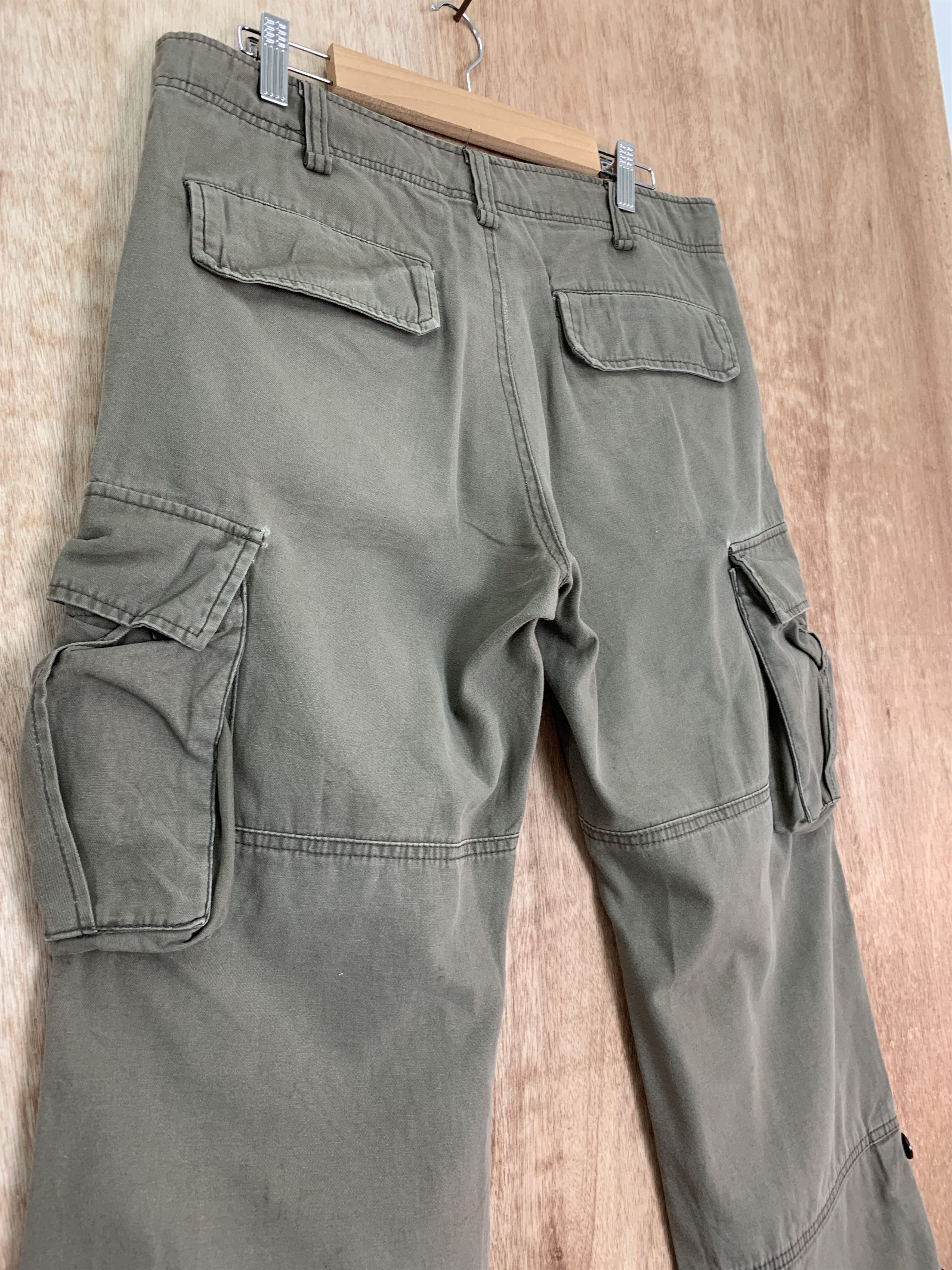Japanese Brand Cargo Pants Double Knee Vtg Multipocket Travis Scott Style Size US 31 - 15 Thumbnail