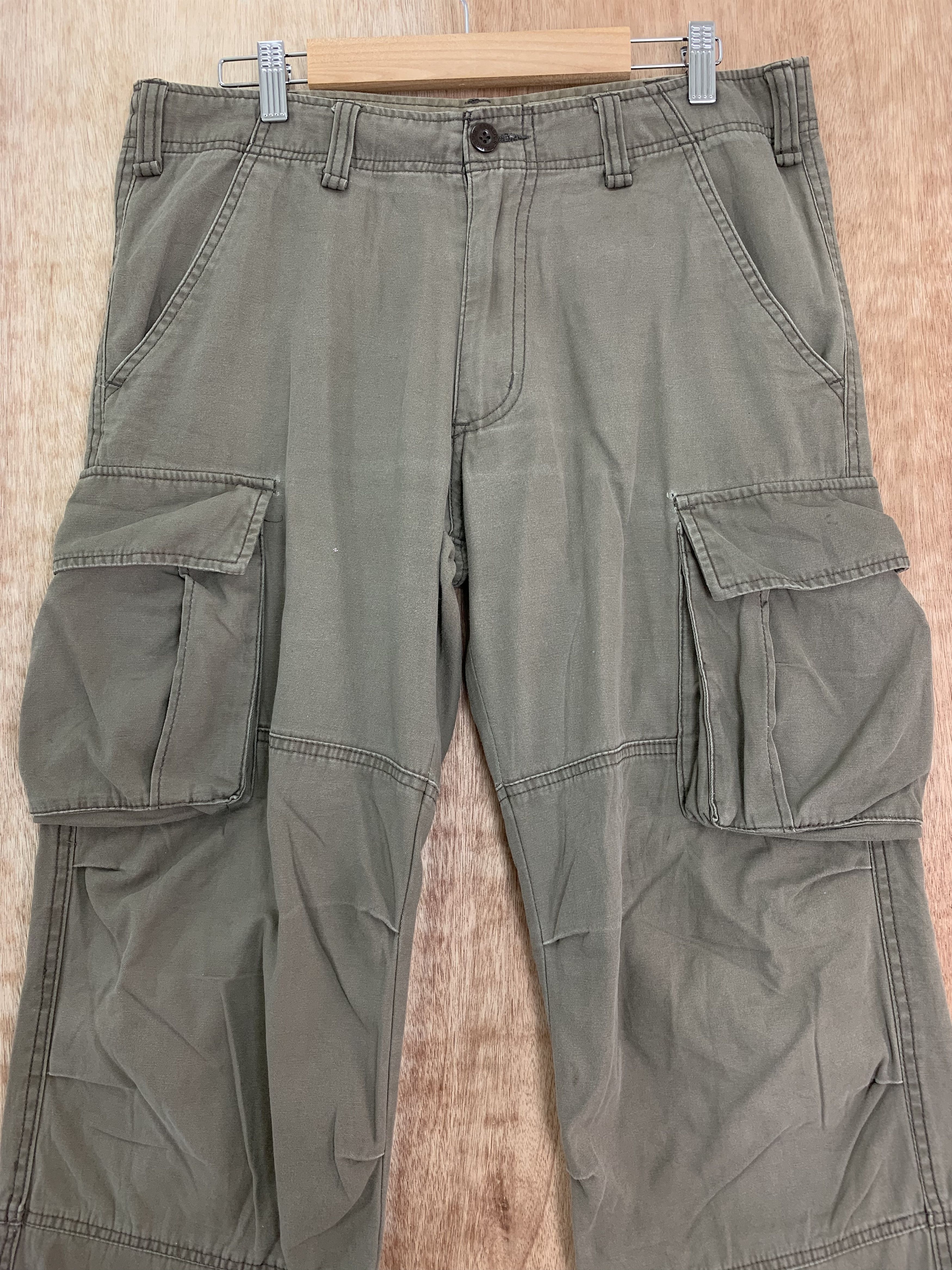 Japanese Brand Cargo Pants Double Knee Vtg Multipocket Travis Scott Style Size US 31 - 3 Thumbnail