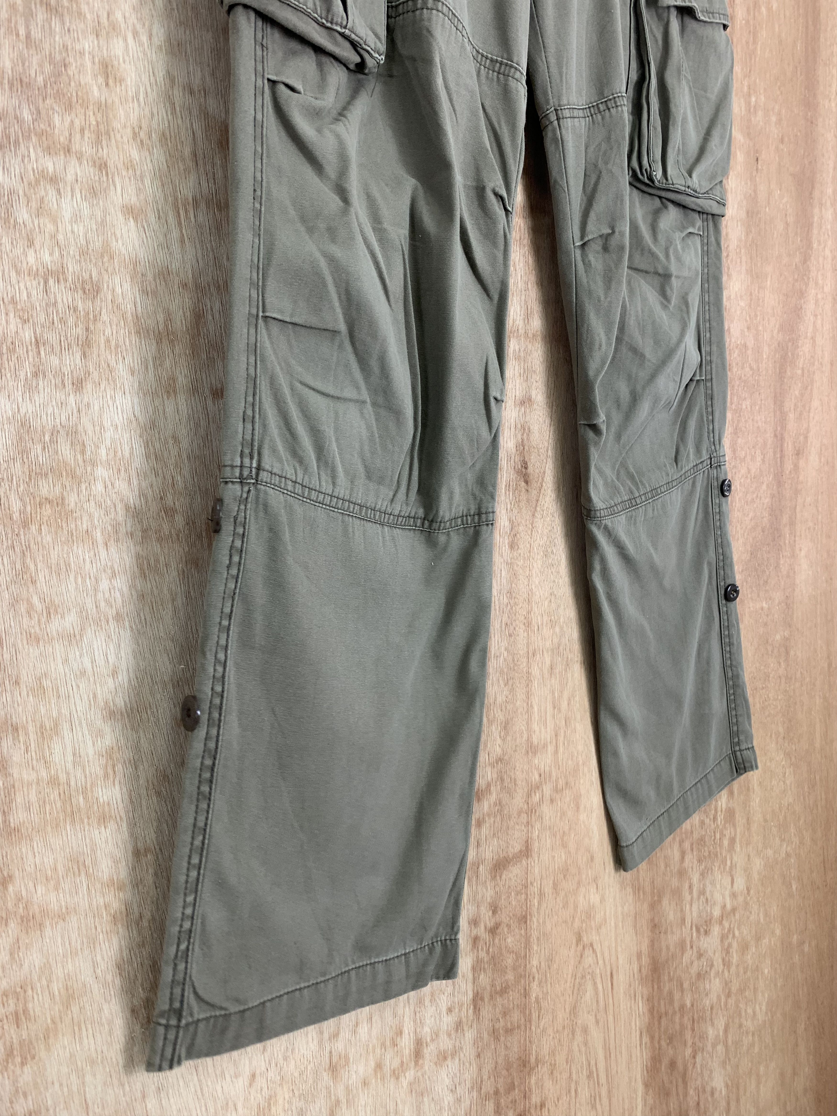 Japanese Brand Cargo Pants Double Knee Vtg Multipocket Travis Scott Style Size US 31 - 9 Thumbnail