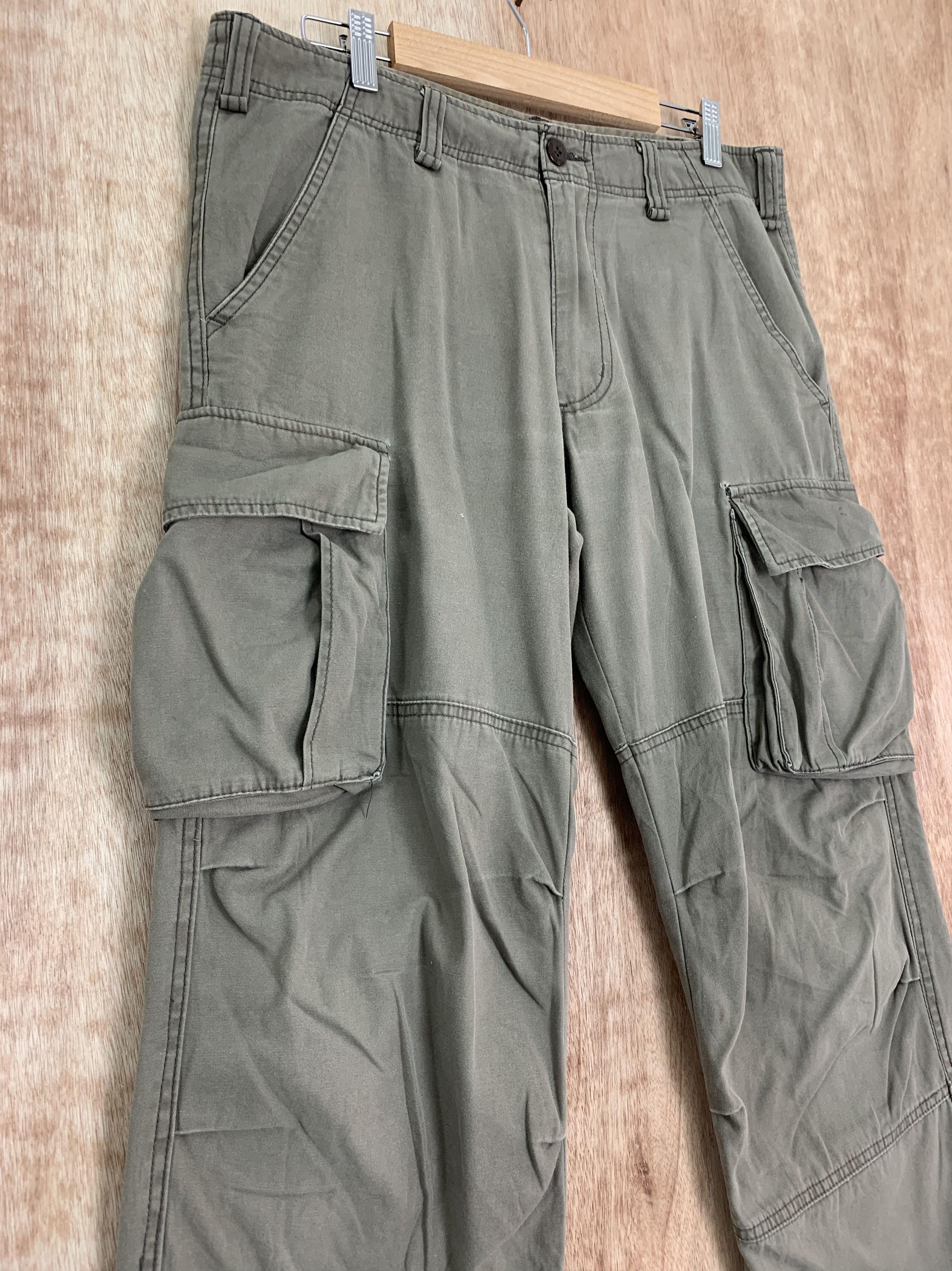 Japanese Brand Cargo Pants Double Knee Vtg Multipocket Travis Scott Style Size US 31 - 5 Thumbnail