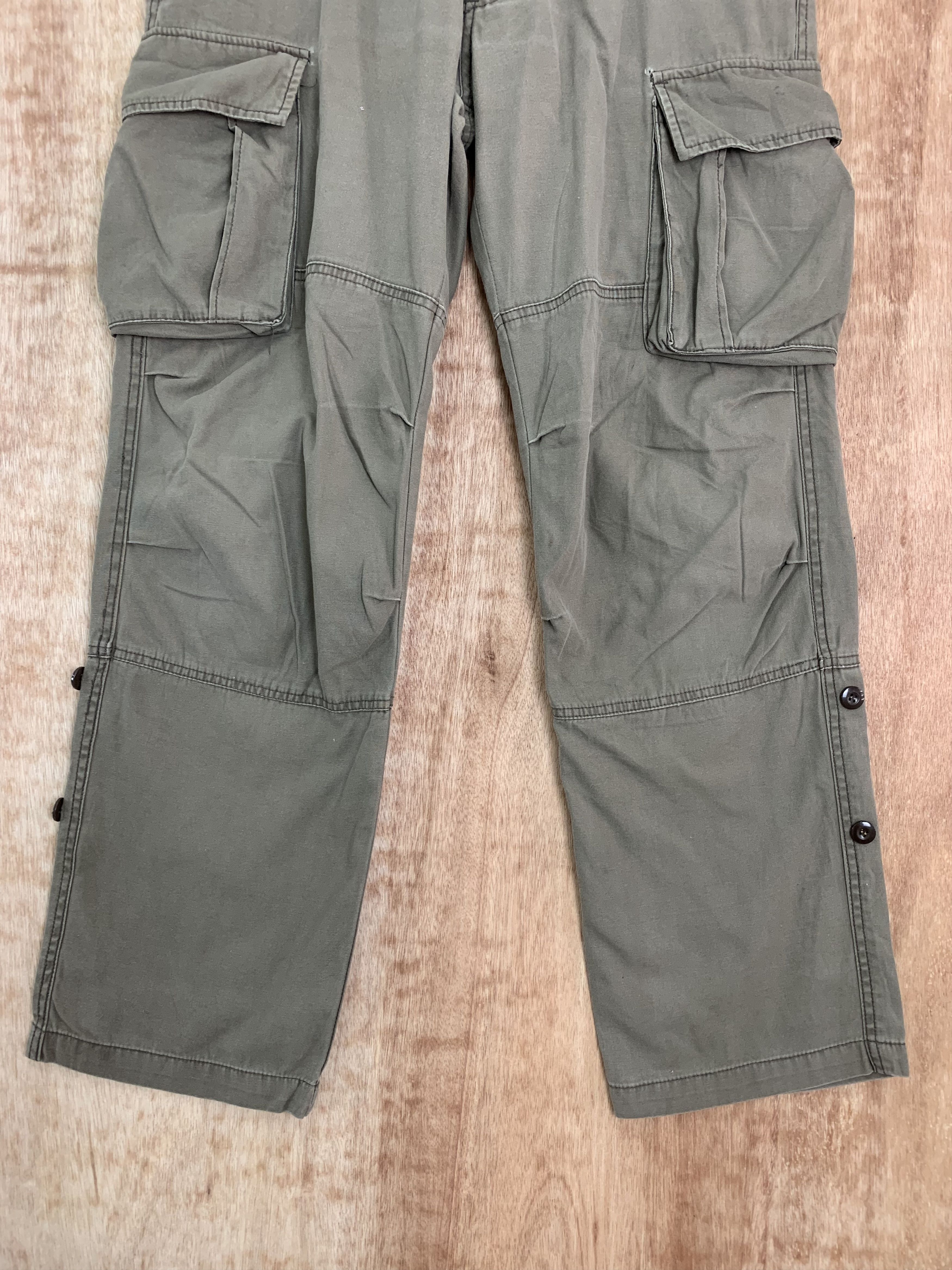 Japanese Brand Cargo Pants Double Knee Vtg Multipocket Travis Scott Style Size US 31 - 4 Thumbnail