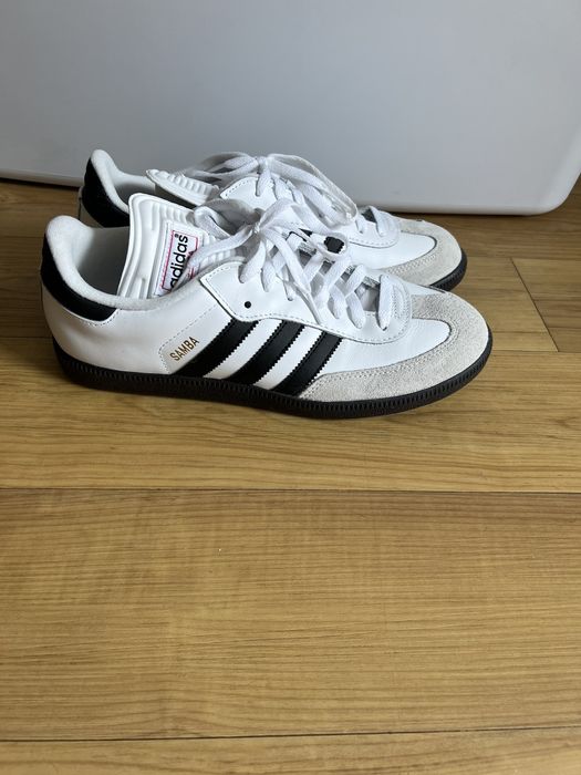 Adidas White Adidas Sambas | Grailed