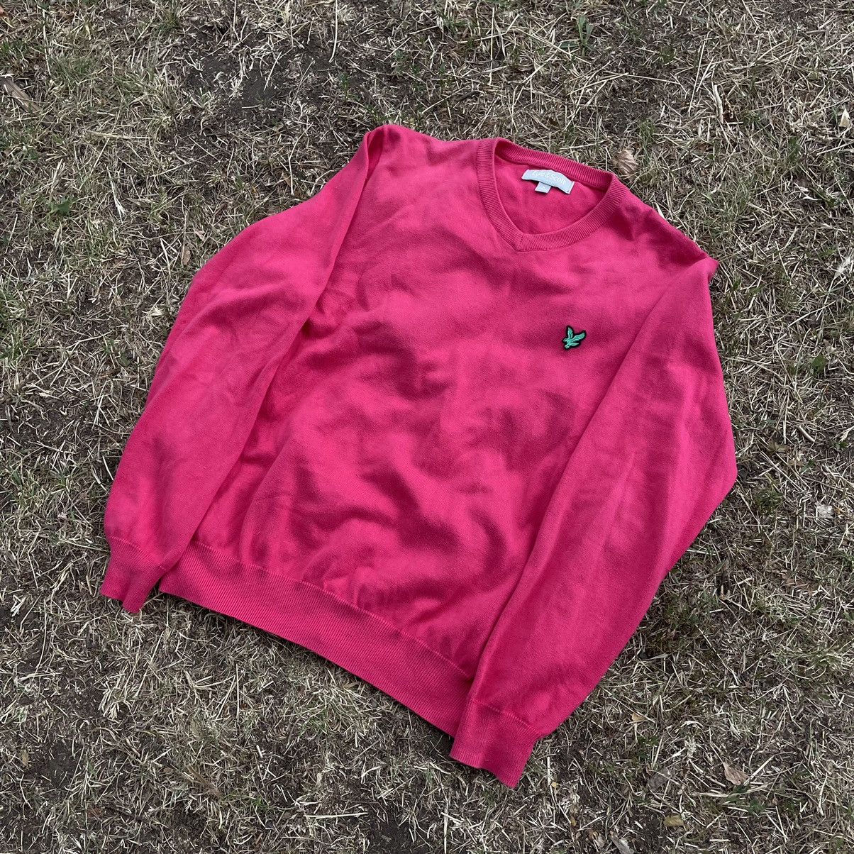 Vintage Vintage Lyle Scott Pink Crewneck Sweater Y2K Preppy Skate M Size US M / EU 48-50 / 2 - 5 Thumbnail