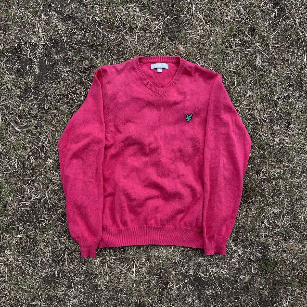 Vintage Vintage Lyle Scott Pink Crewneck Sweater Y2K Preppy Skate M Size US M / EU 48-50 / 2 - 1 Thumbnail