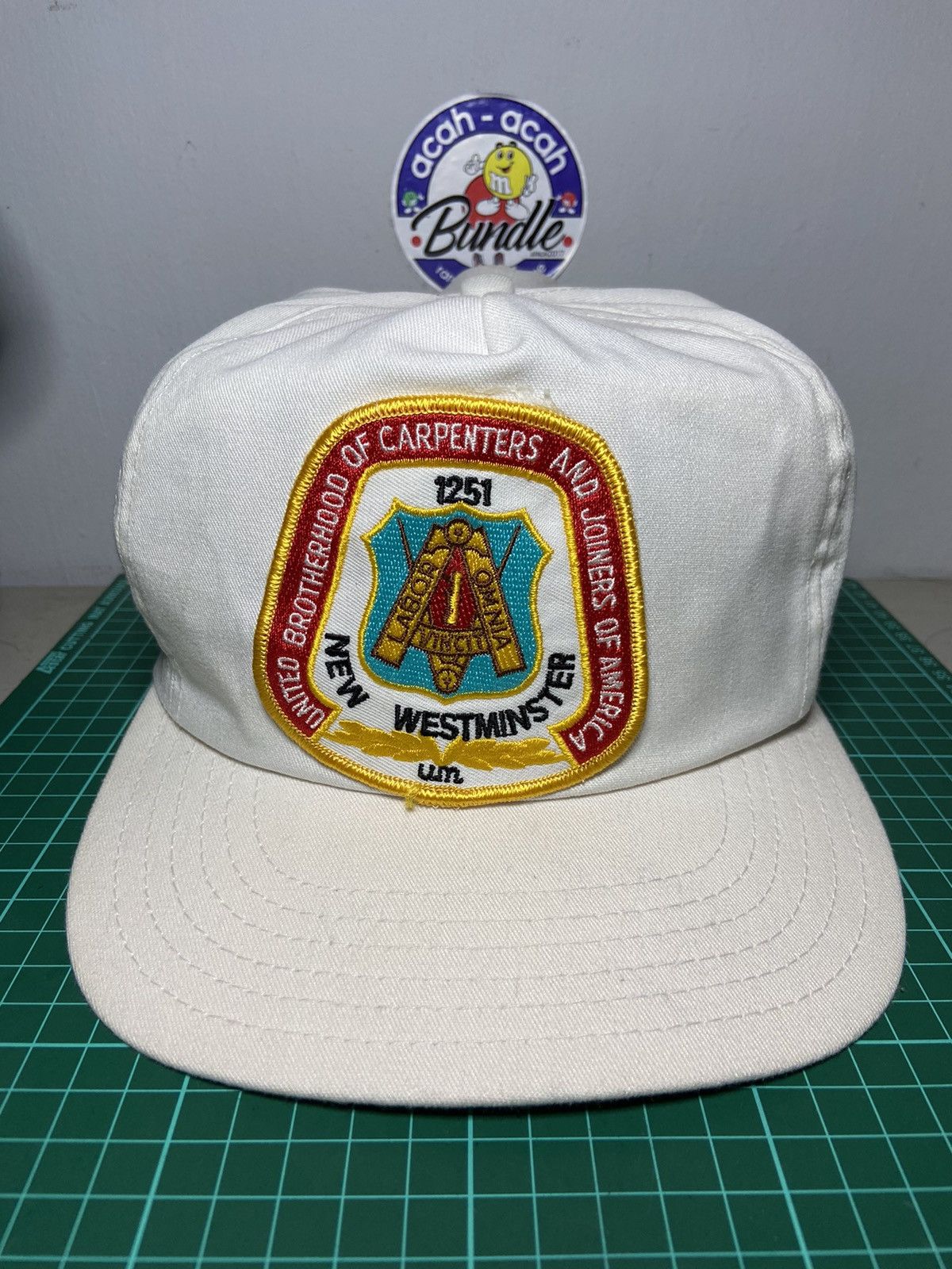 Vintage VINTAGE UNITED BROTHERHOOD OF CARPENTERS CANADA CAP HAT Size ONE SIZE - 1 Thumbnail
