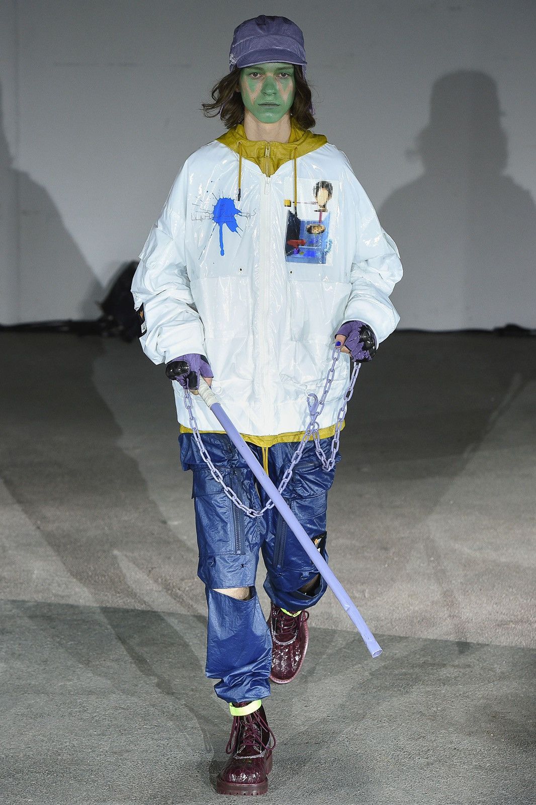 Jun Takahashi Undercover SS19 Resin-Coated Cargos, ‘The Larms’ Size US 32 / EU 48 - 2 Thumbnail