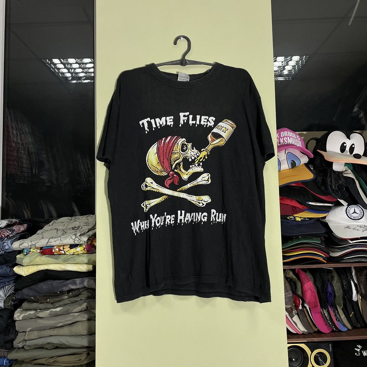 Vintage Vintage 90s Y2K Graphic Tee Skull Print Grunge Skate Faded L Size US L / EU 52-54 / 3 - 1 Thumbnail