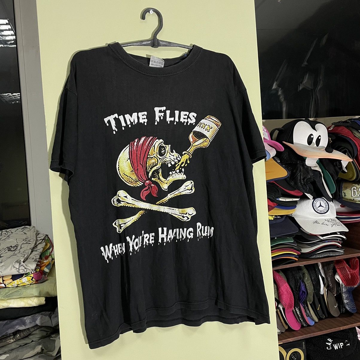 Vintage Vintage 90s Y2K Graphic Tee Skull Print Grunge Skate Faded L Size US L / EU 52-54 / 3 - 2 Thumbnail