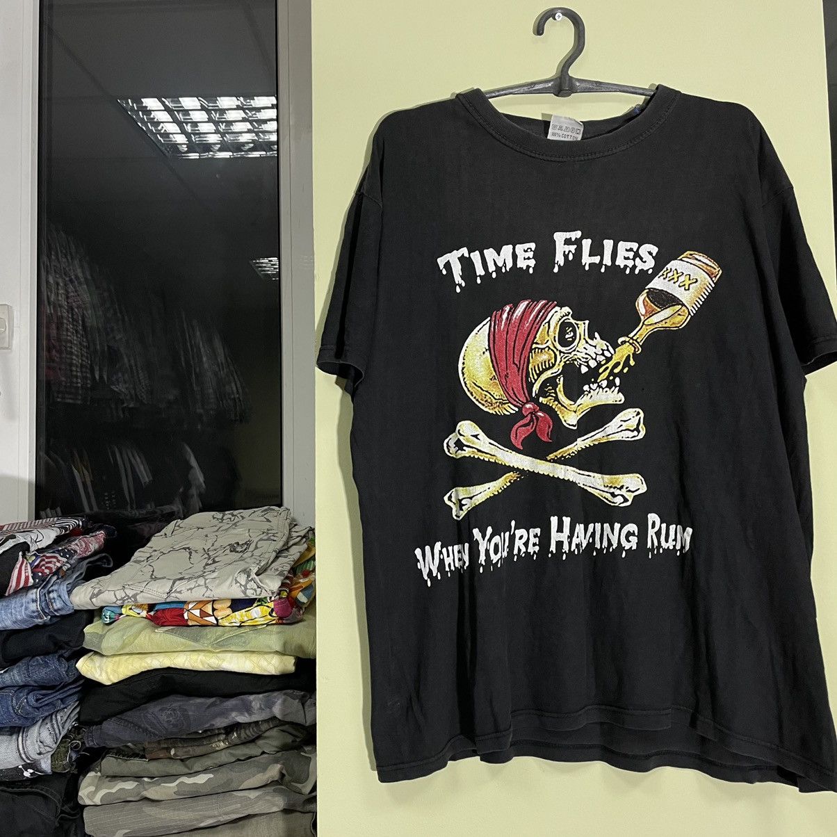 Vintage Vintage 90s Y2K Graphic Tee Skull Print Grunge Skate Faded L Size US L / EU 52-54 / 3 - 3 Thumbnail