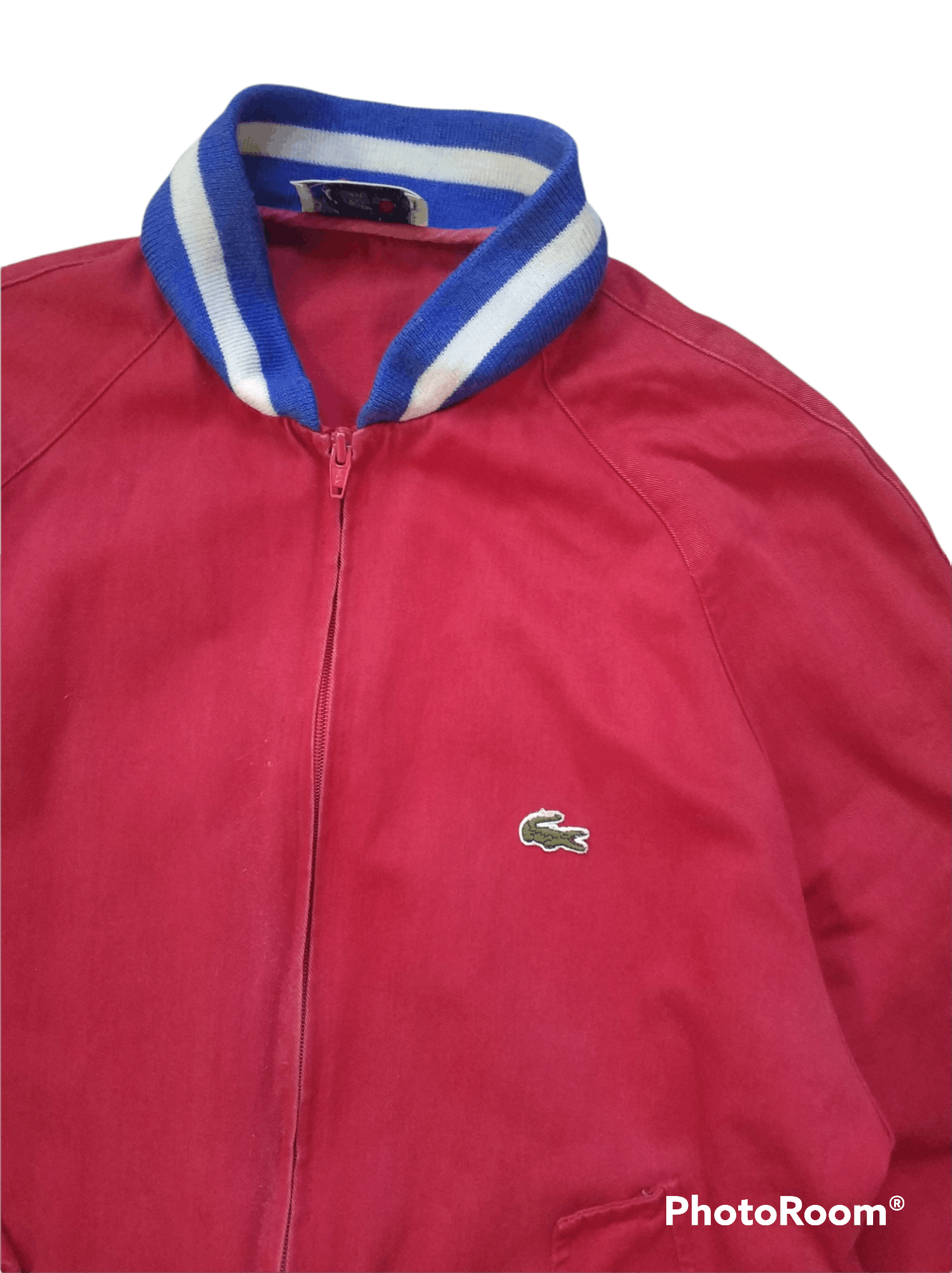 Izod 🔥Red Khaki Vintage Izod Lacoste Zipper Jacket Size US S / EU 44-46 / 1 - 6 Thumbnail