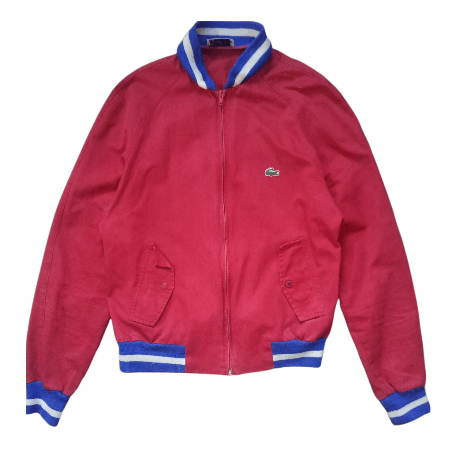 Izod 🔥Red Khaki Vintage Izod Lacoste Zipper Jacket Size US S / EU 44-46 / 1 - 1 Thumbnail