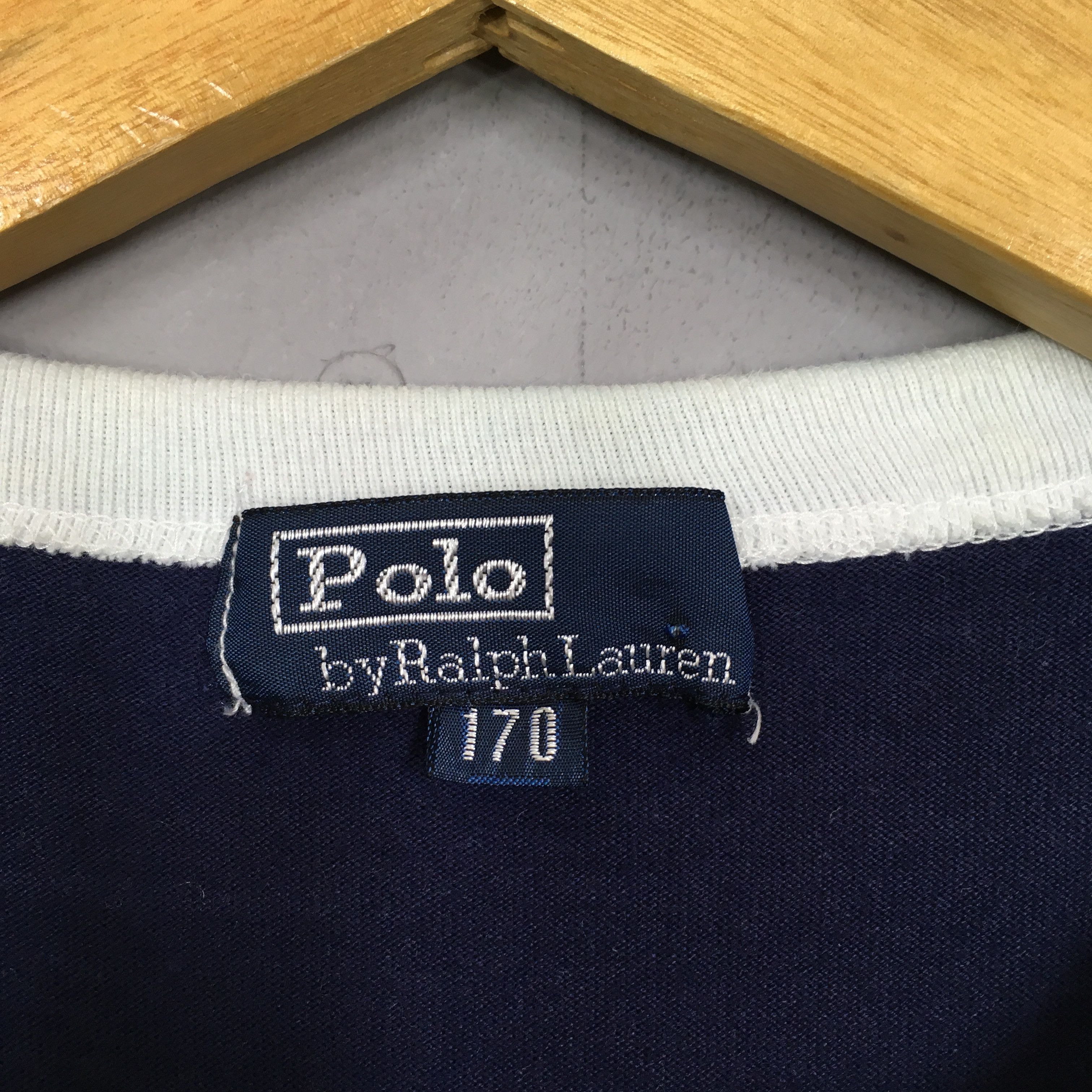Polo Ralph Lauren × Ralph Lauren × Vintage Vintage 90s Polo Ralph Lauren Blue Tshirt Size S Size US S / EU 44-46 / 1 - 4 Thumbnail