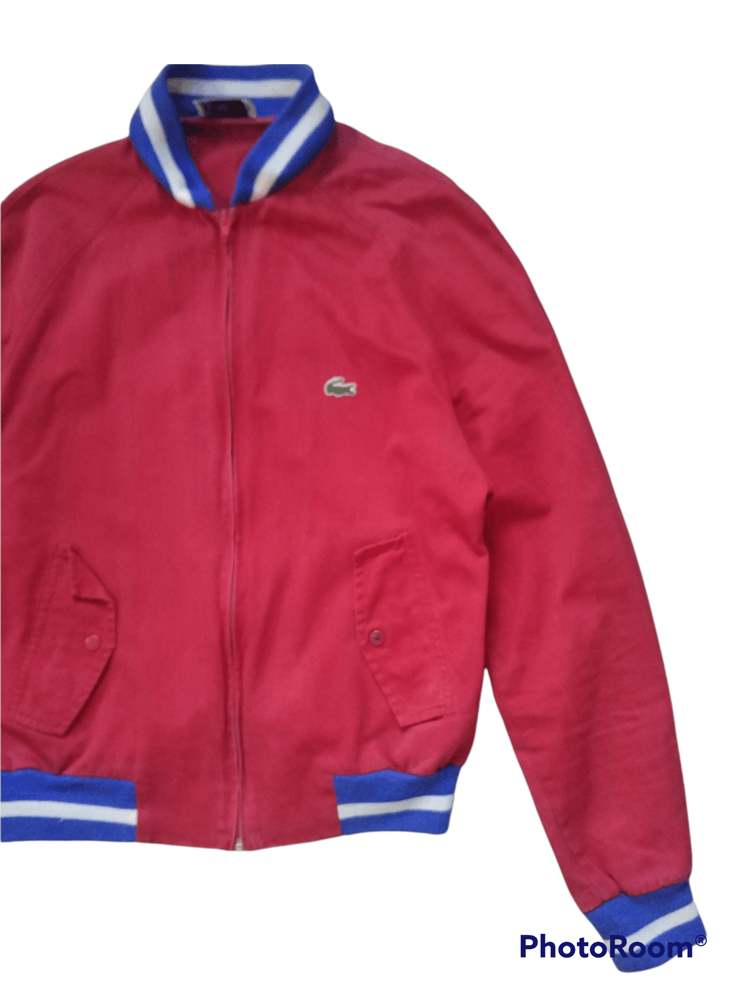 Izod 🔥Red Khaki Vintage Izod Lacoste Zipper Jacket Size US S / EU 44-46 / 1 - 2 Thumbnail