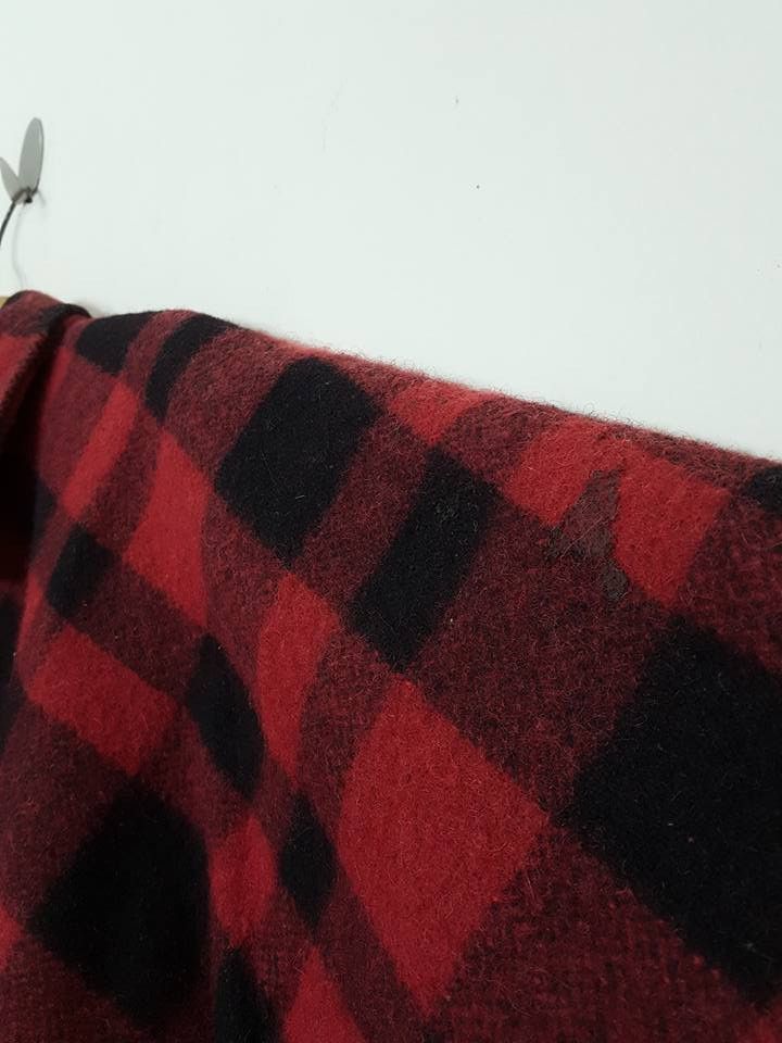 Vintage Wool Buffalo Plaid Style Coat Jacket by PIONEER Sportwear Size US L / EU 52-54 / 3 - 14 Thumbnail