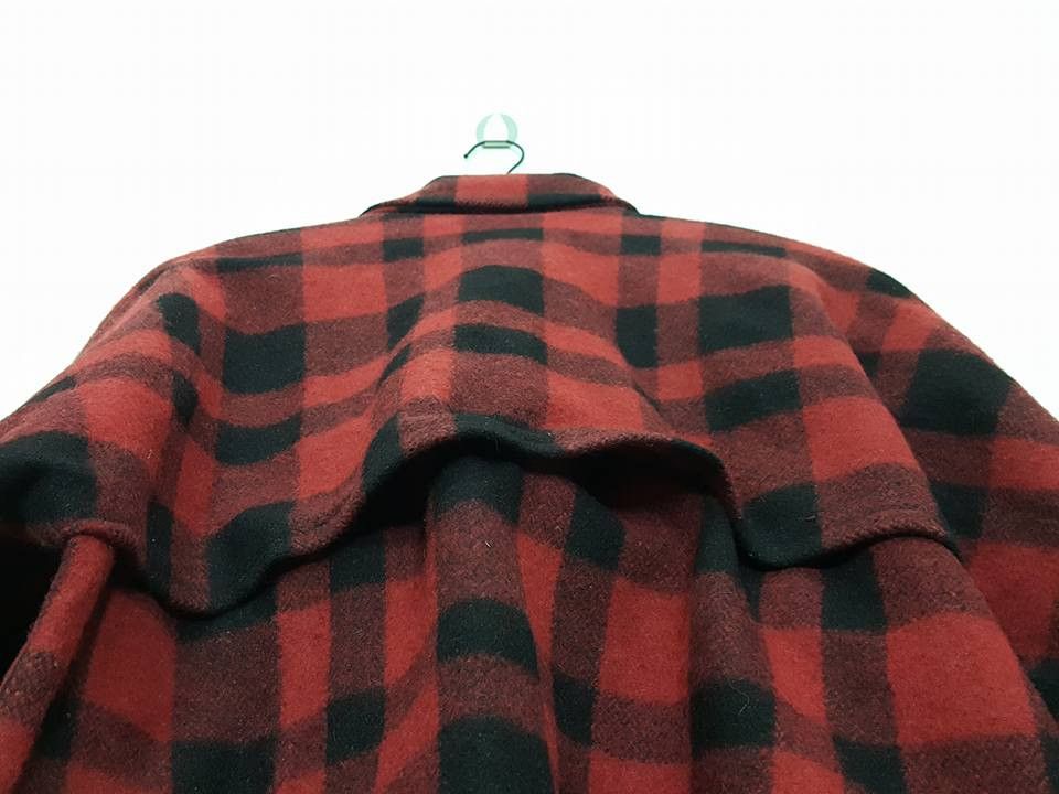 Vintage Wool Buffalo Plaid Style Coat Jacket by PIONEER Sportwear Size US L / EU 52-54 / 3 - 10 Thumbnail