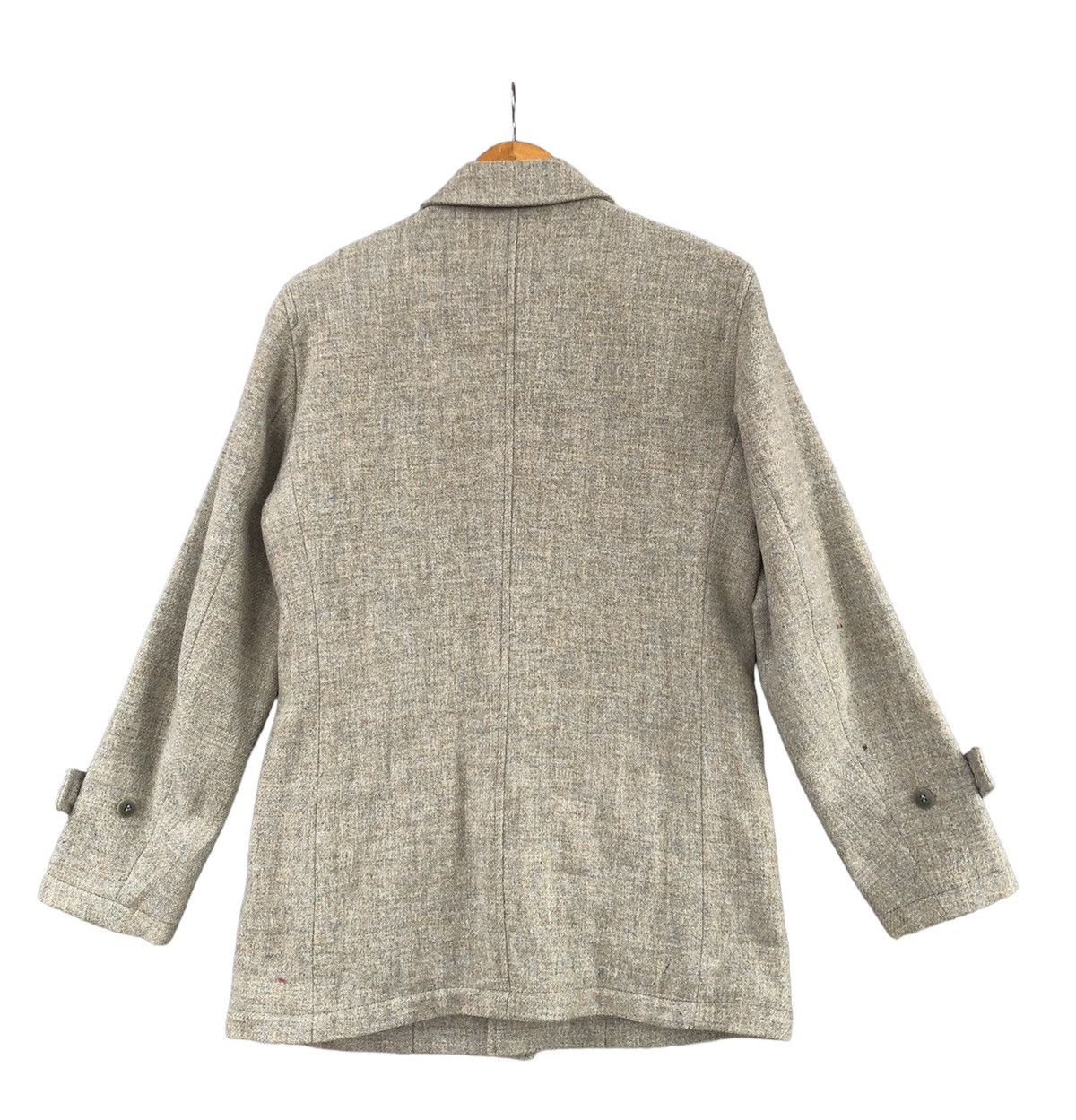 Harris Tweed Jun Men X Harris Tweed Wool Pea Coat Size US M / EU 48-50 / 2 - 7 Thumbnail
