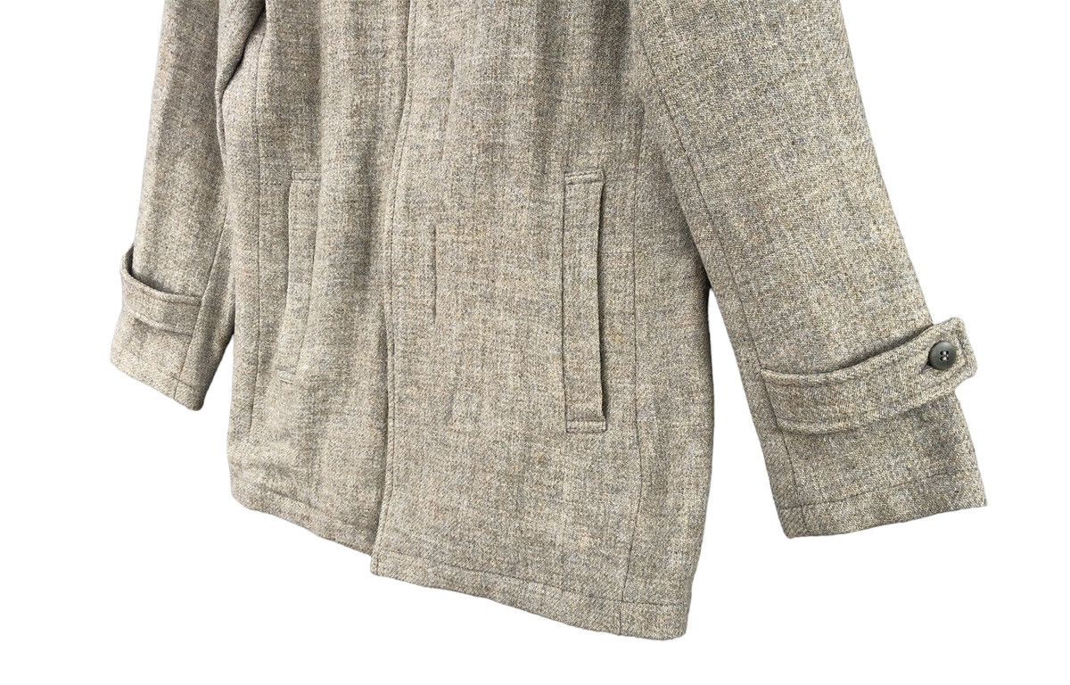 Harris Tweed Jun Men X Harris Tweed Wool Pea Coat Size US M / EU 48-50 / 2 - 4 Thumbnail