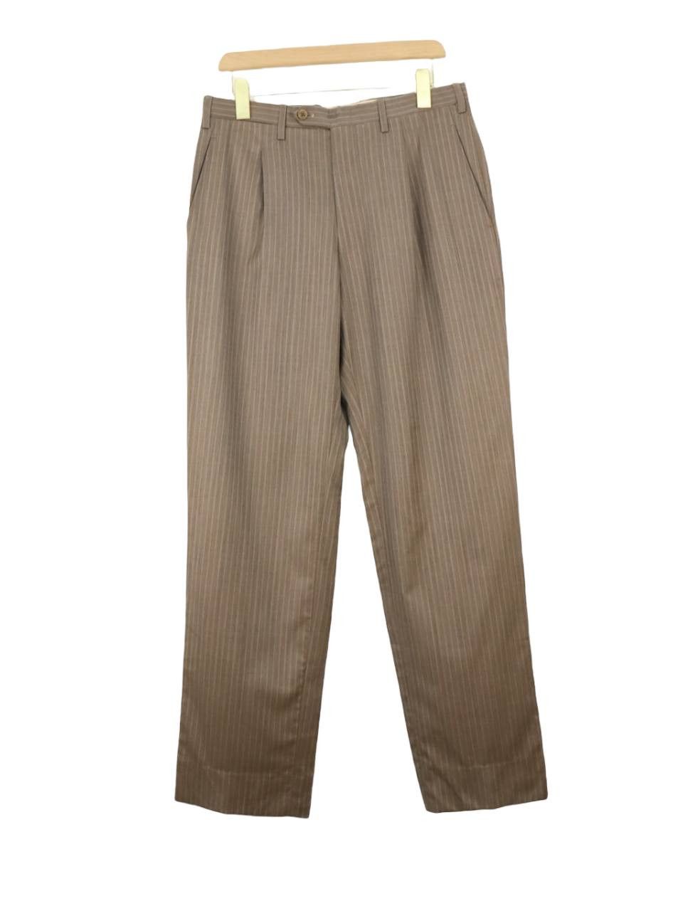 image of Kiton Napoli Pinstripes Slack Pants Made In Italy, Men's (Size 32)