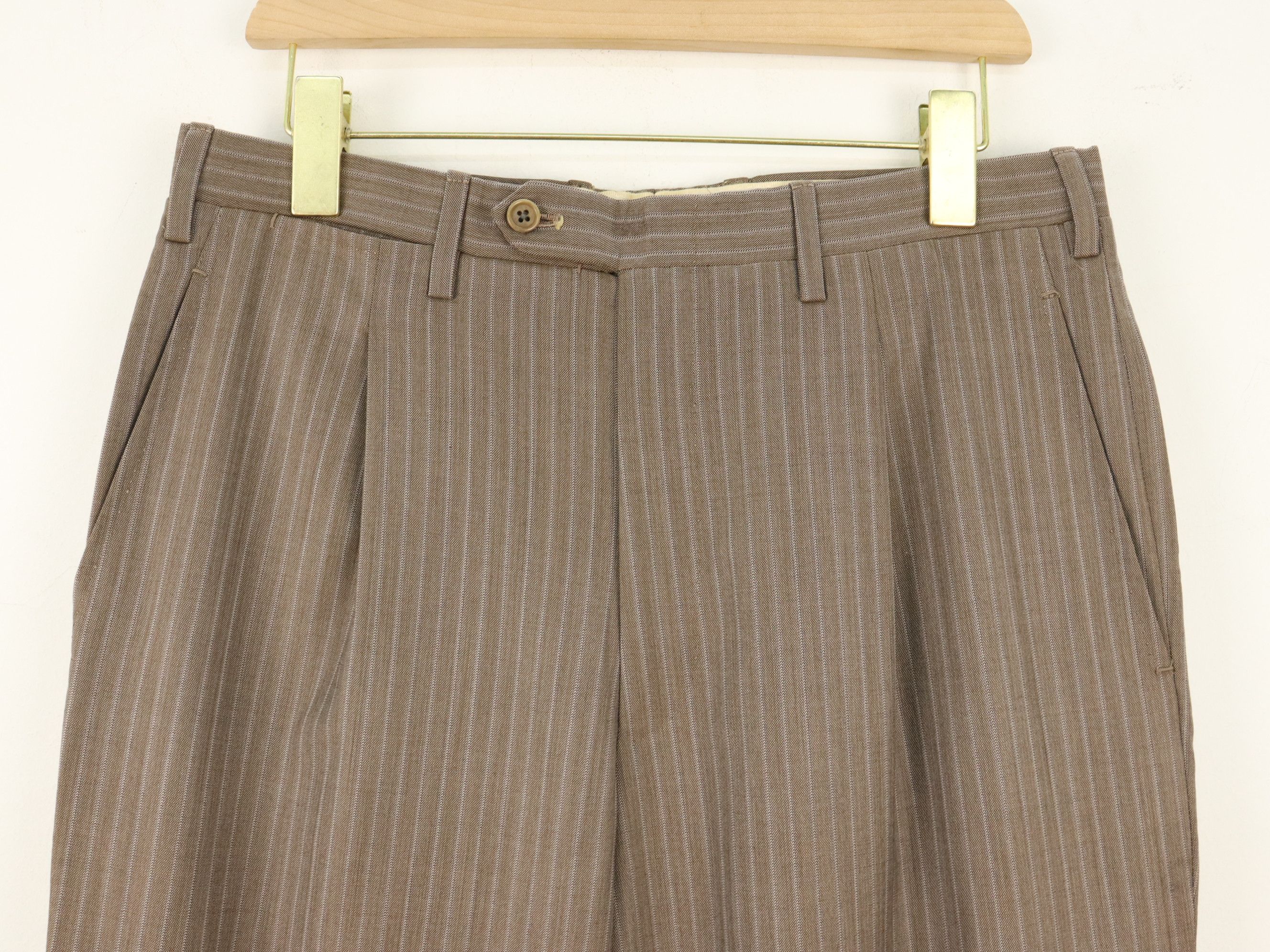 Kiton KITON Napoli Pinstripes Slack Pants Made in Italy Size US 32 / EU 48 - 6 Thumbnail