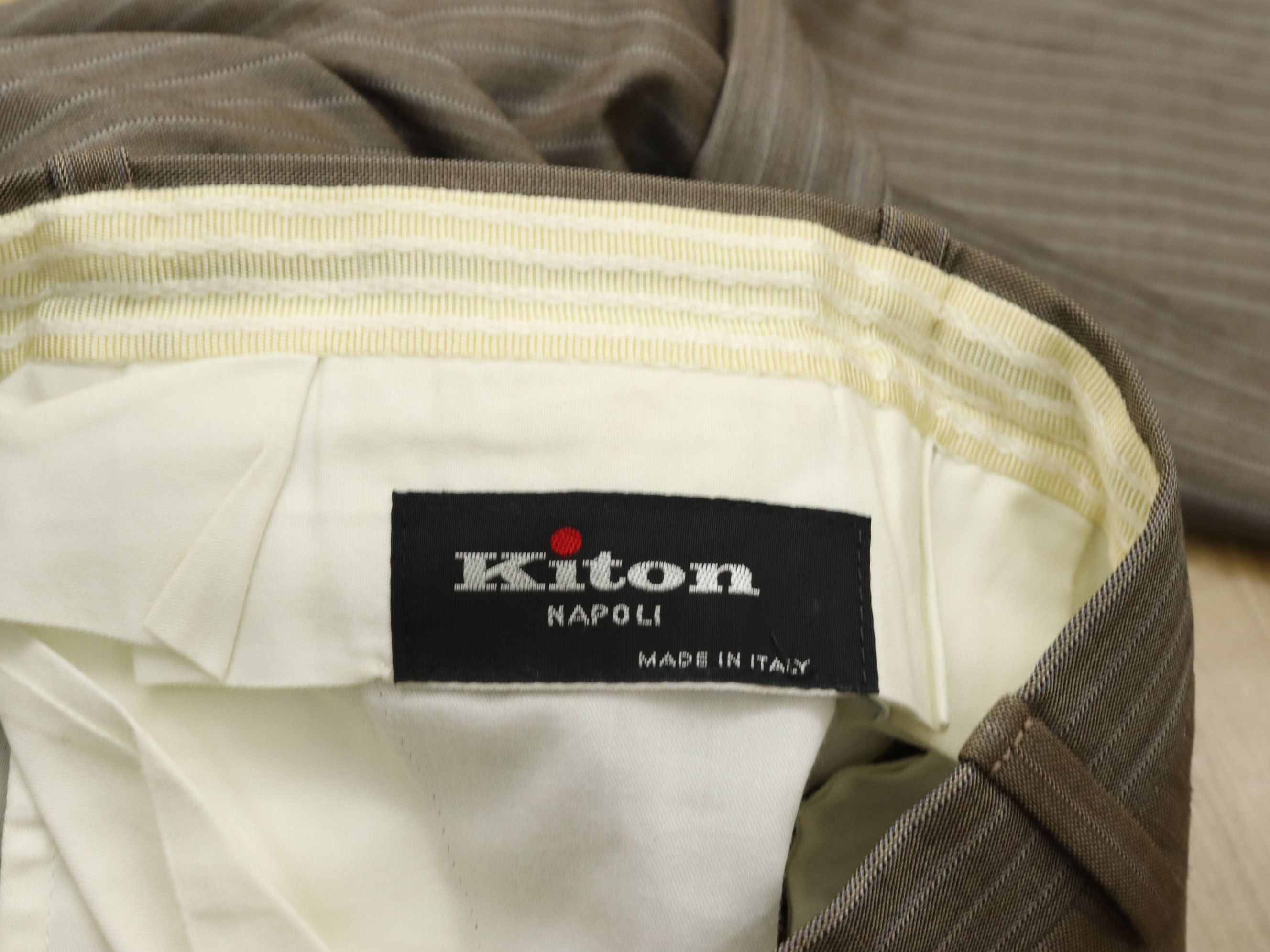 Kiton KITON Napoli Pinstripes Slack Pants Made in Italy Size US 32 / EU 48 - 13 Thumbnail