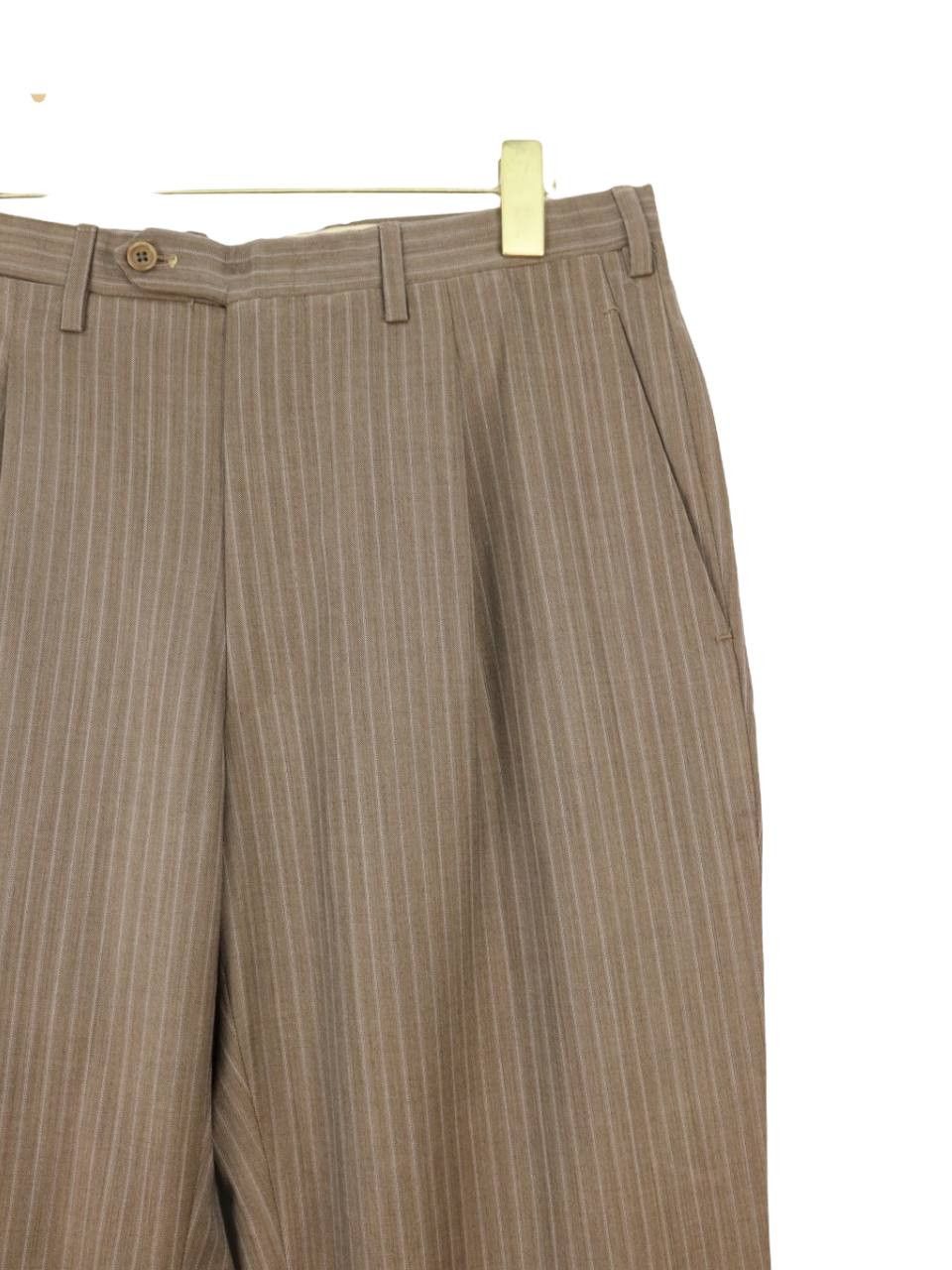 Kiton KITON Napoli Pinstripes Slack Pants Made in Italy Size US 32 / EU 48 - 2 Thumbnail