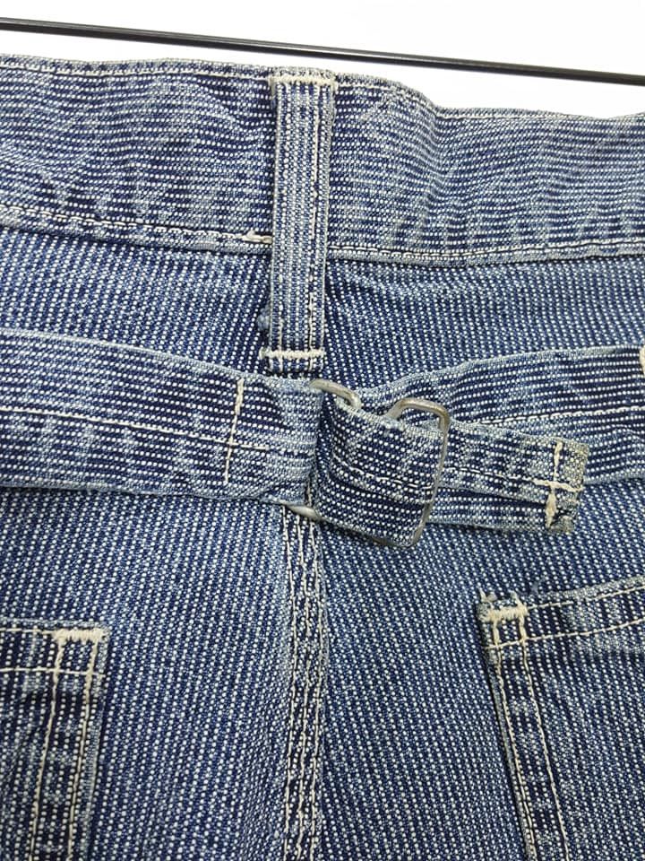 Eternal Japan ETERNAL Pinstripe Cinch wide Straight Button Up Pant Size US 33 - 8 Thumbnail
