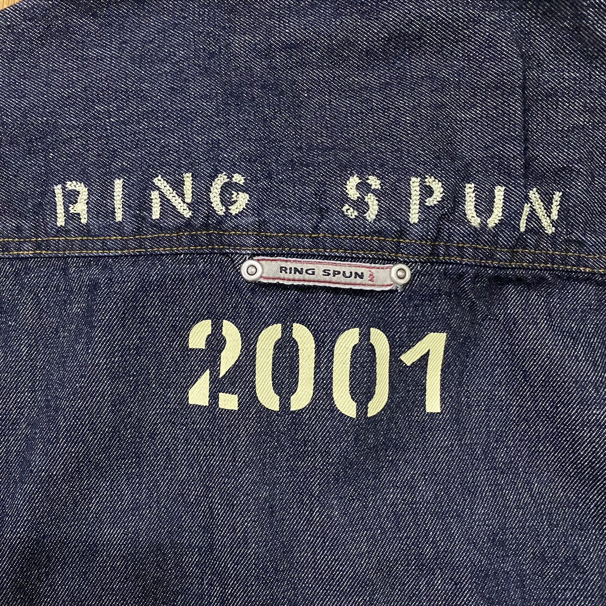 Japanese Brand × Ringspun Ringspun 2001 Denim Long Jacket Size US L / EU 52-54 / 3 - 12 Thumbnail