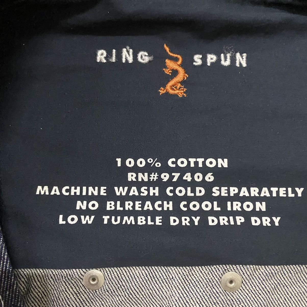 Japanese Brand × Ringspun Ringspun 2001 Denim Long Jacket Size US L / EU 52-54 / 3 - 10 Thumbnail