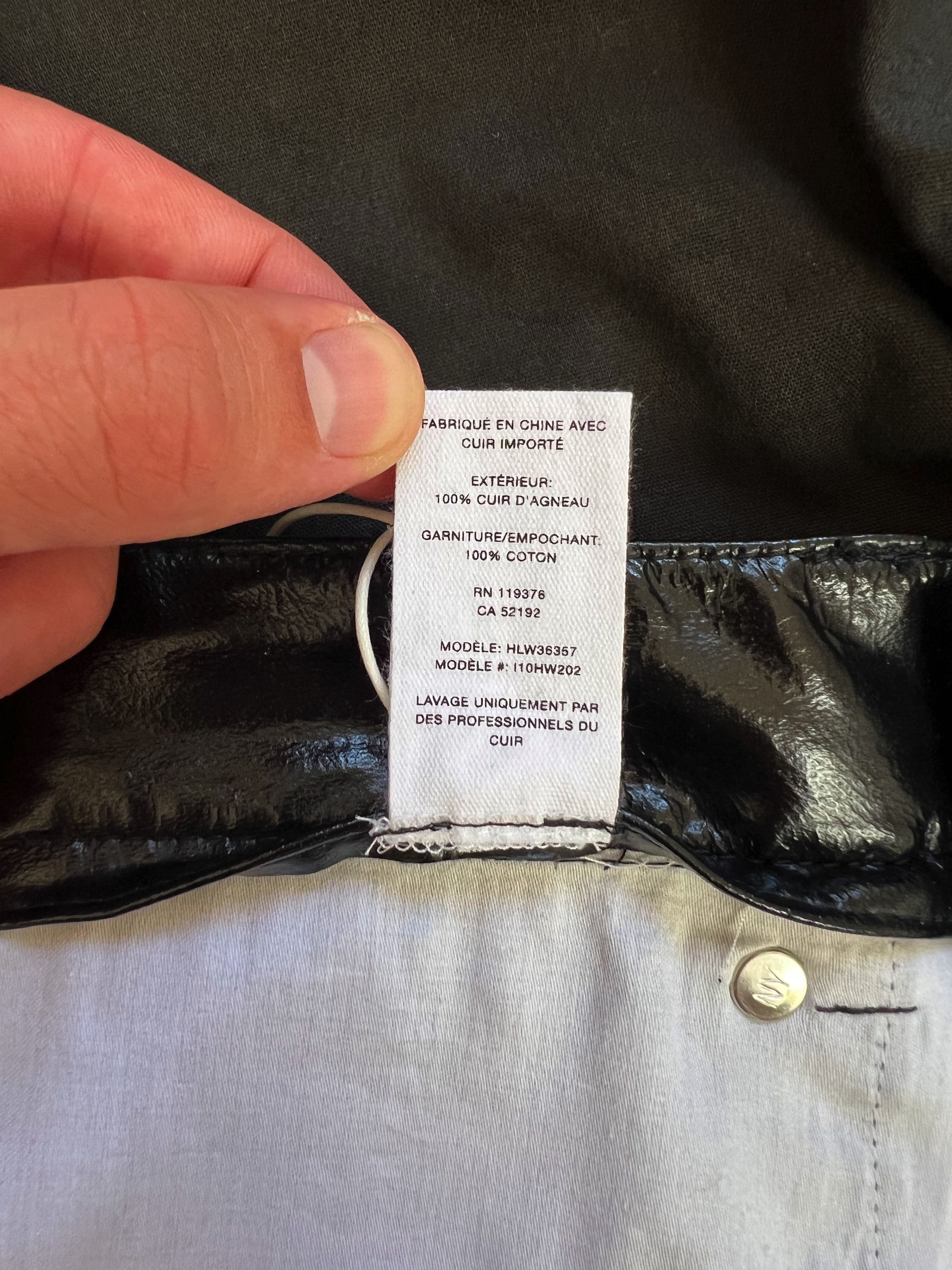 Helmut Lang ⚡️QUICK SALE⚡️Helmut Lang Black Leather Pants Size 27" / US 4 / IT 40 - 4 Thumbnail