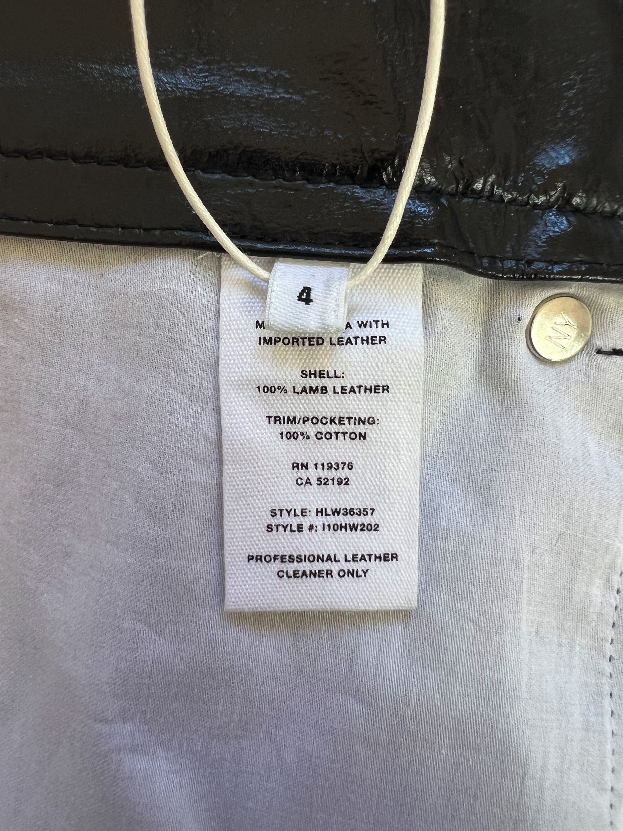 Helmut Lang ⚡️QUICK SALE⚡️Helmut Lang Black Leather Pants Size 27" / US 4 / IT 40 - 3 Thumbnail