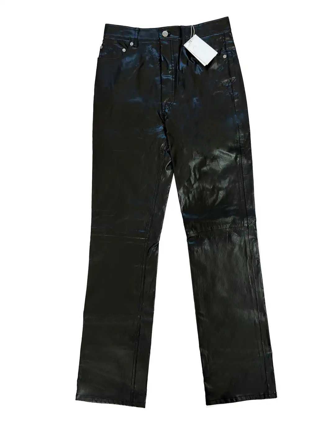 Helmut Lang ⚡️QUICK SALE⚡️Helmut Lang Black Leather Pants Size 27" / US 4 / IT 40 - 1 Thumbnail