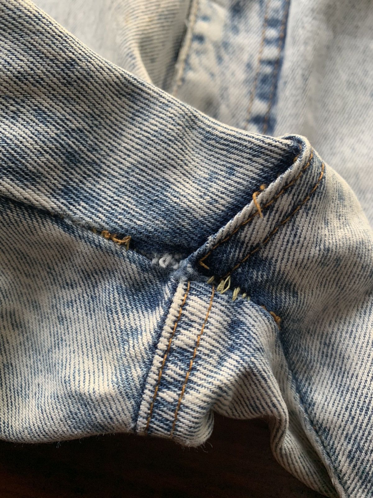 Vintage Vintage Crush Distressed Acidwash Denim Pant Size US 30 / EU 46 - 11 Thumbnail