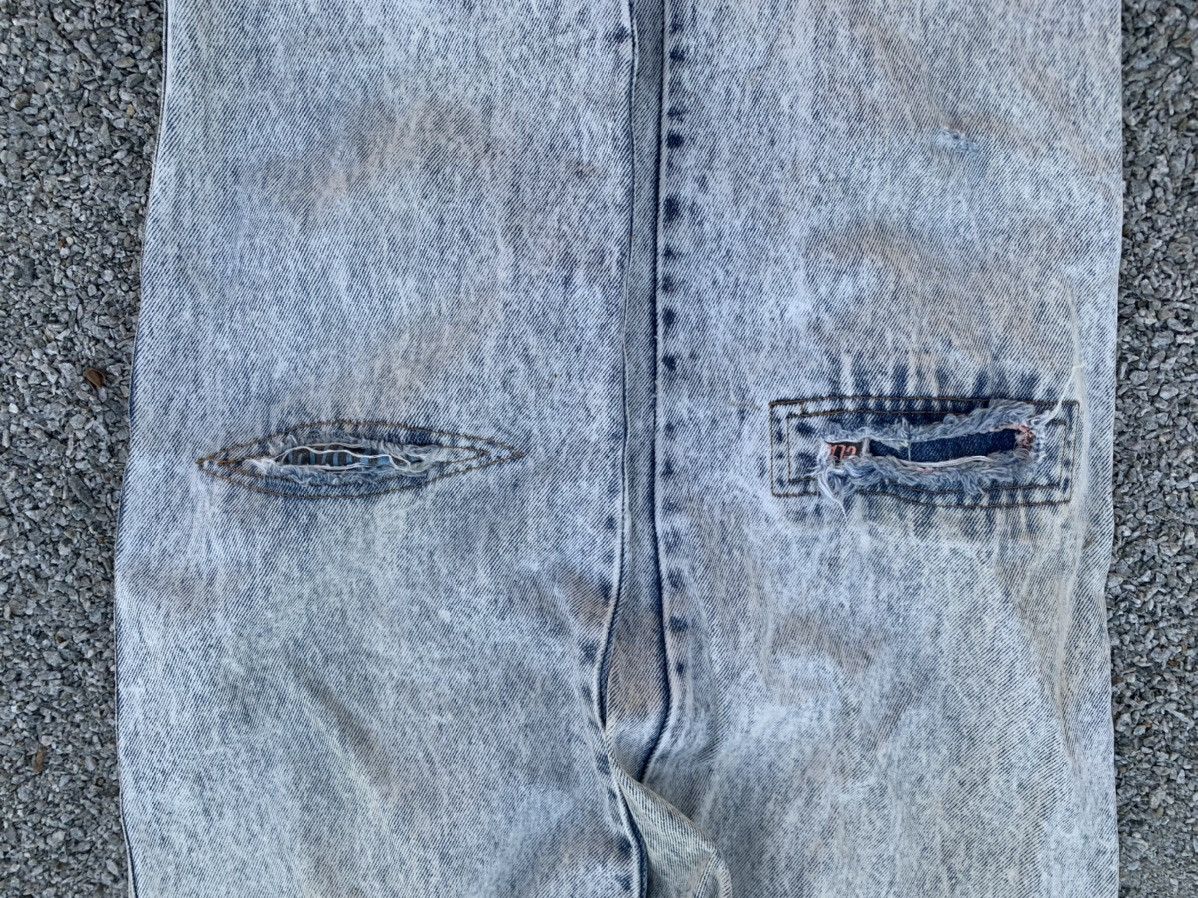 Vintage Vintage Crush Distressed Acidwash Denim Pant Size US 30 / EU 46 - 6 Thumbnail